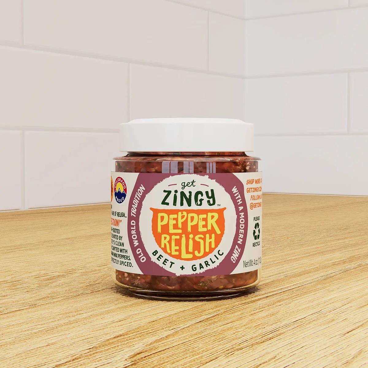 Beet + Garlic Pepper Relish