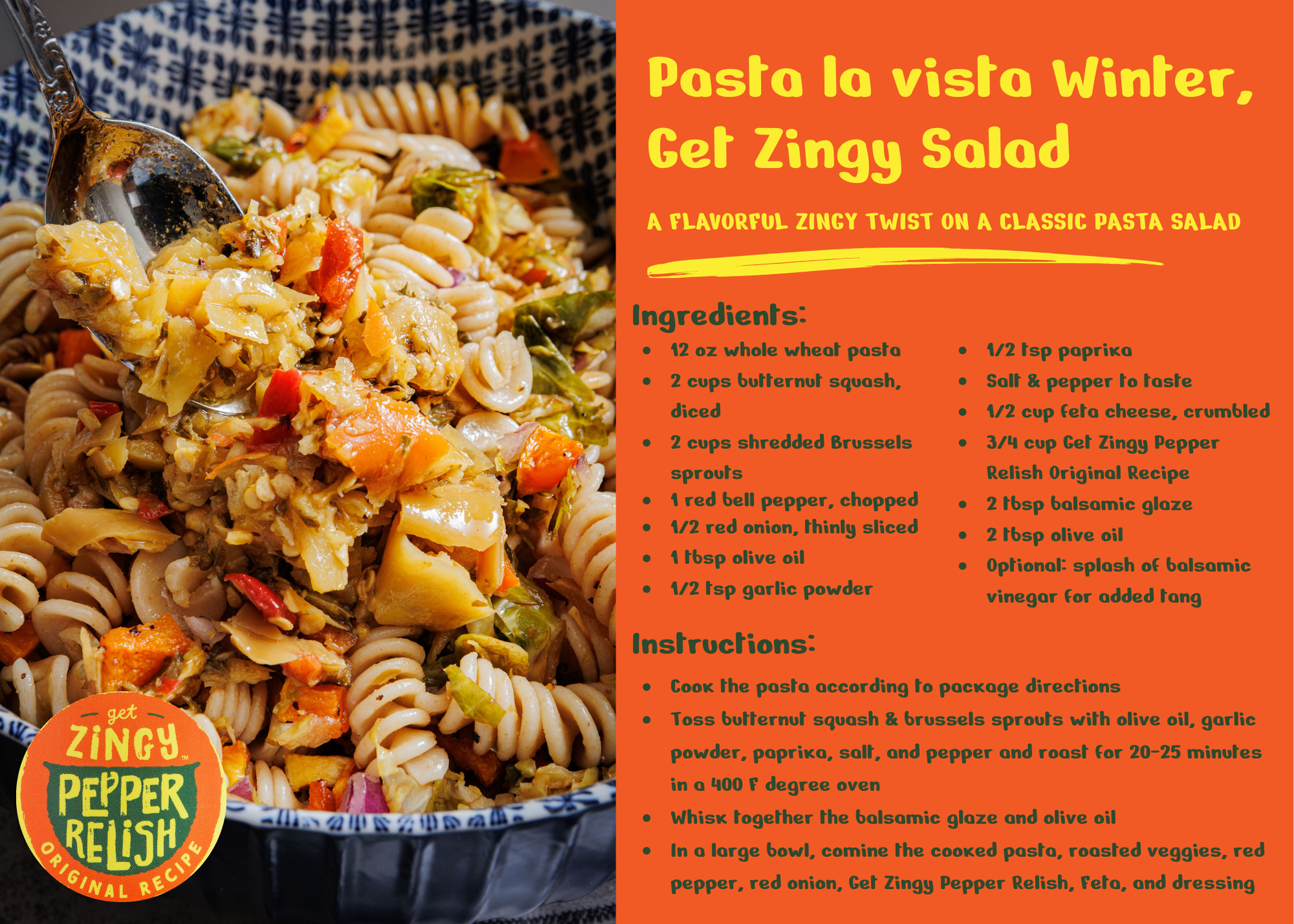 Pasta La Vista Winter, Get Zingy Salad (1)