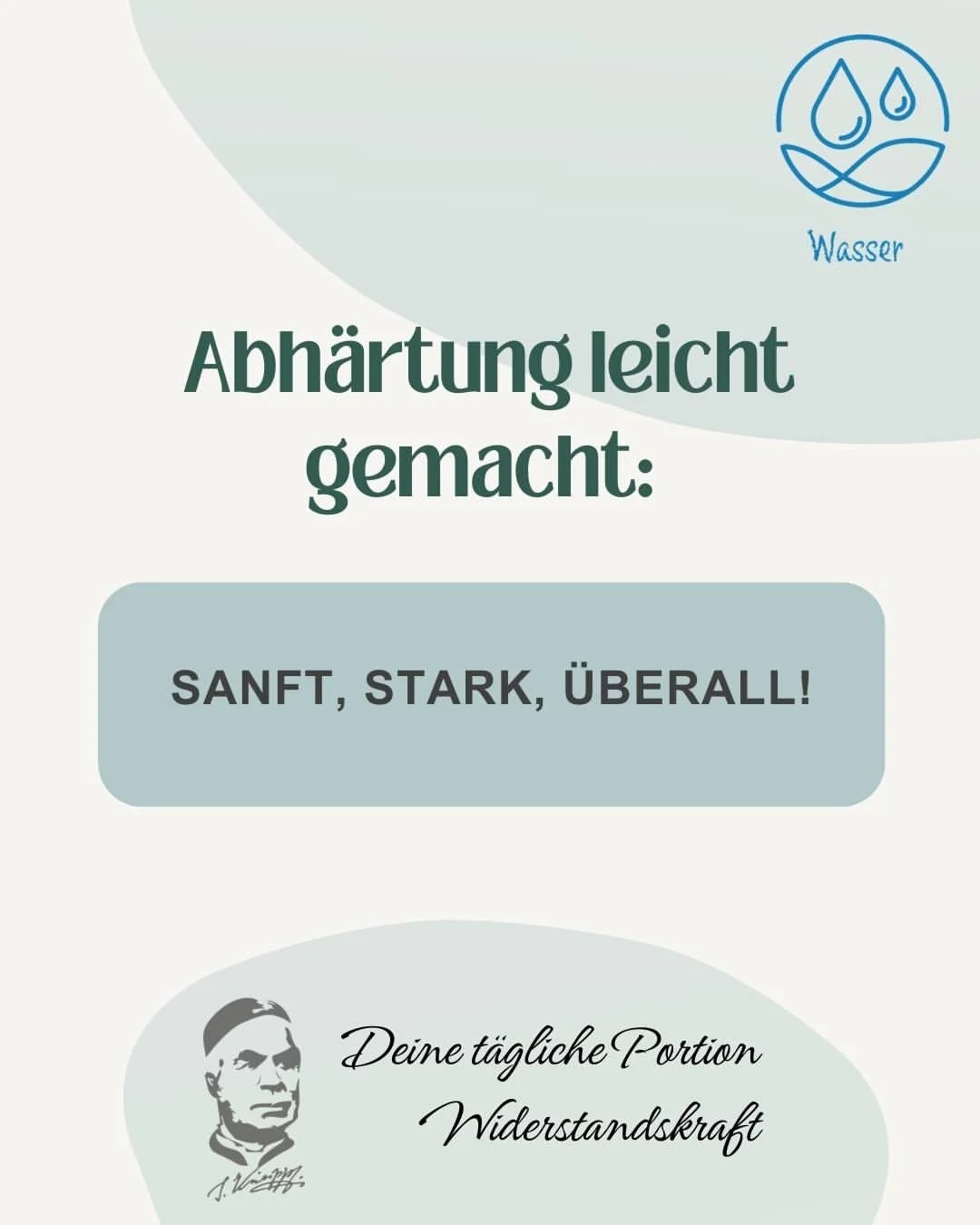 免疫力アップ、カンタンに：やさしく、強く、どこでも

短い冷水刺激が、体をより強く、しなやかに、エネルギッシュにしてくれるって知っていましたか？
始め方はとっても簡単：1回10〜30秒、家でも外でもOK。道具は不要、すぐに実践できます。

1.
アプヘルトゥングとは、身体を刺激に意識的かつ定期的にさらすことです。

2.
なぜ寒さや水の刺激を取り入れるのか？それは免疫力を高め、血液循環を促進し、自己調整力を養うためです。

3./4.
科学的研究によると、感染症が減り、循環器系が改善され、幸福感