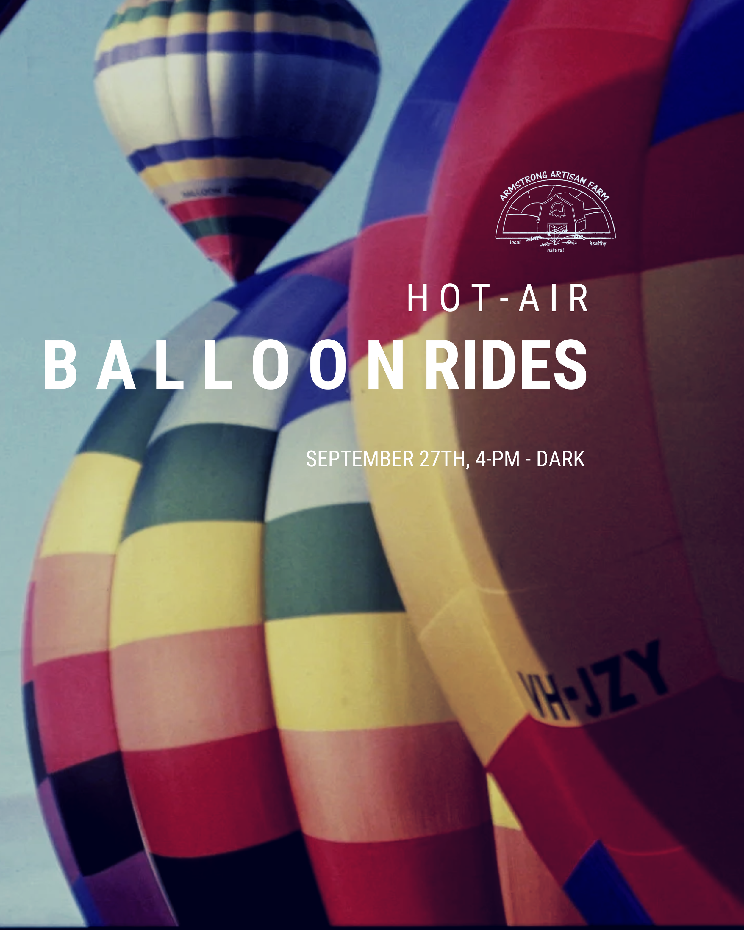 Hot-Air Balloon Rides at Armstrong Artisan Farm! 🌽🌻