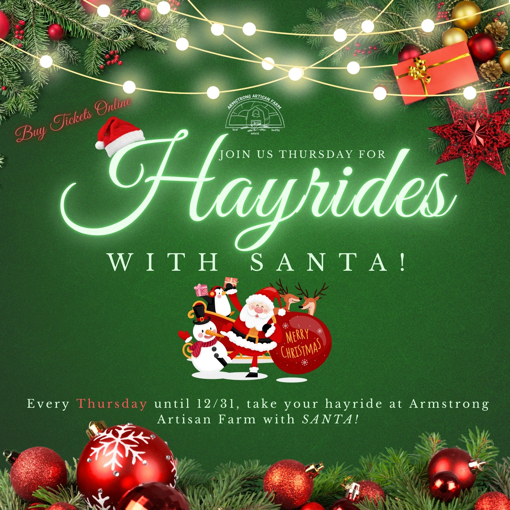 🎅✨ Hayrides With Santa
