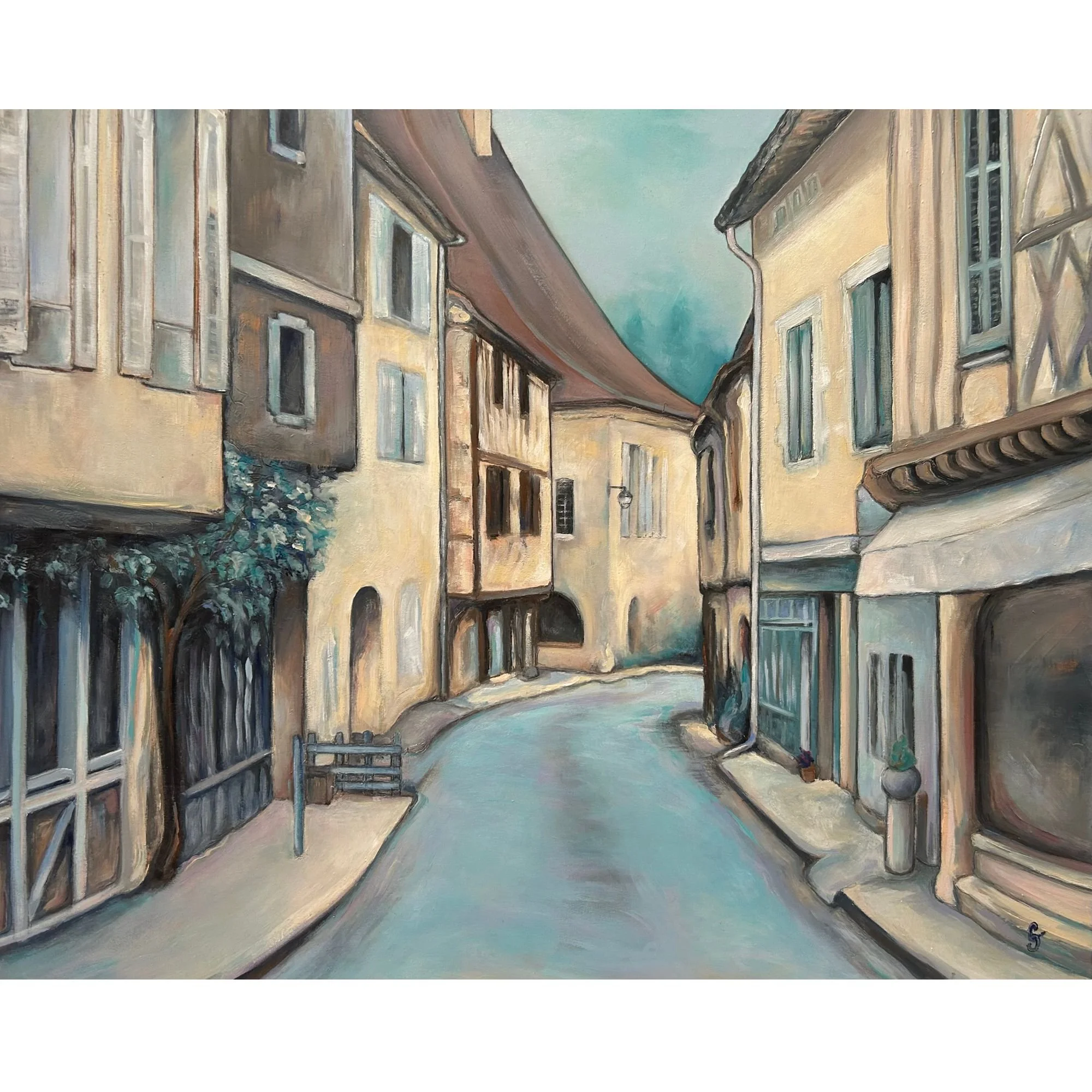 Issigeac, Grand Rue - 40x50cm