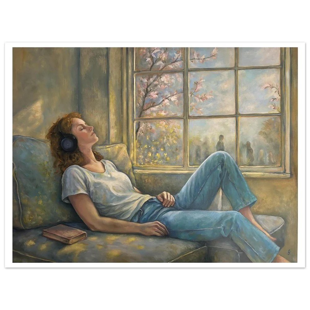 poster femme allongée autiste TSA