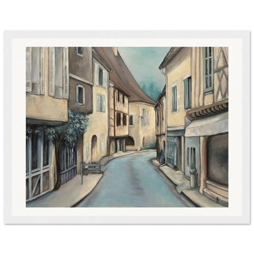 poster Issigeac village médiéval en Périgord