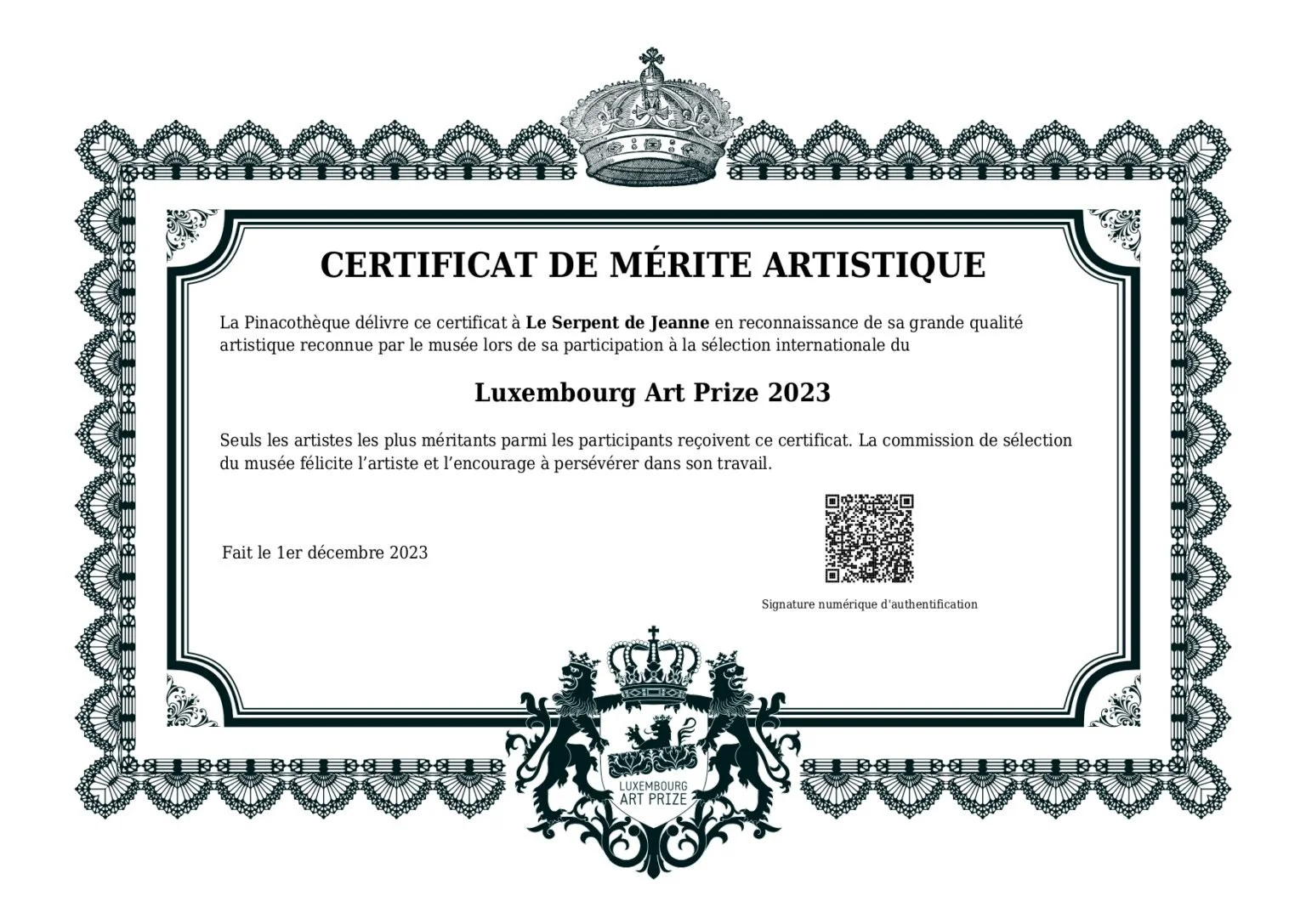 Luxembourg Art Prize 2023