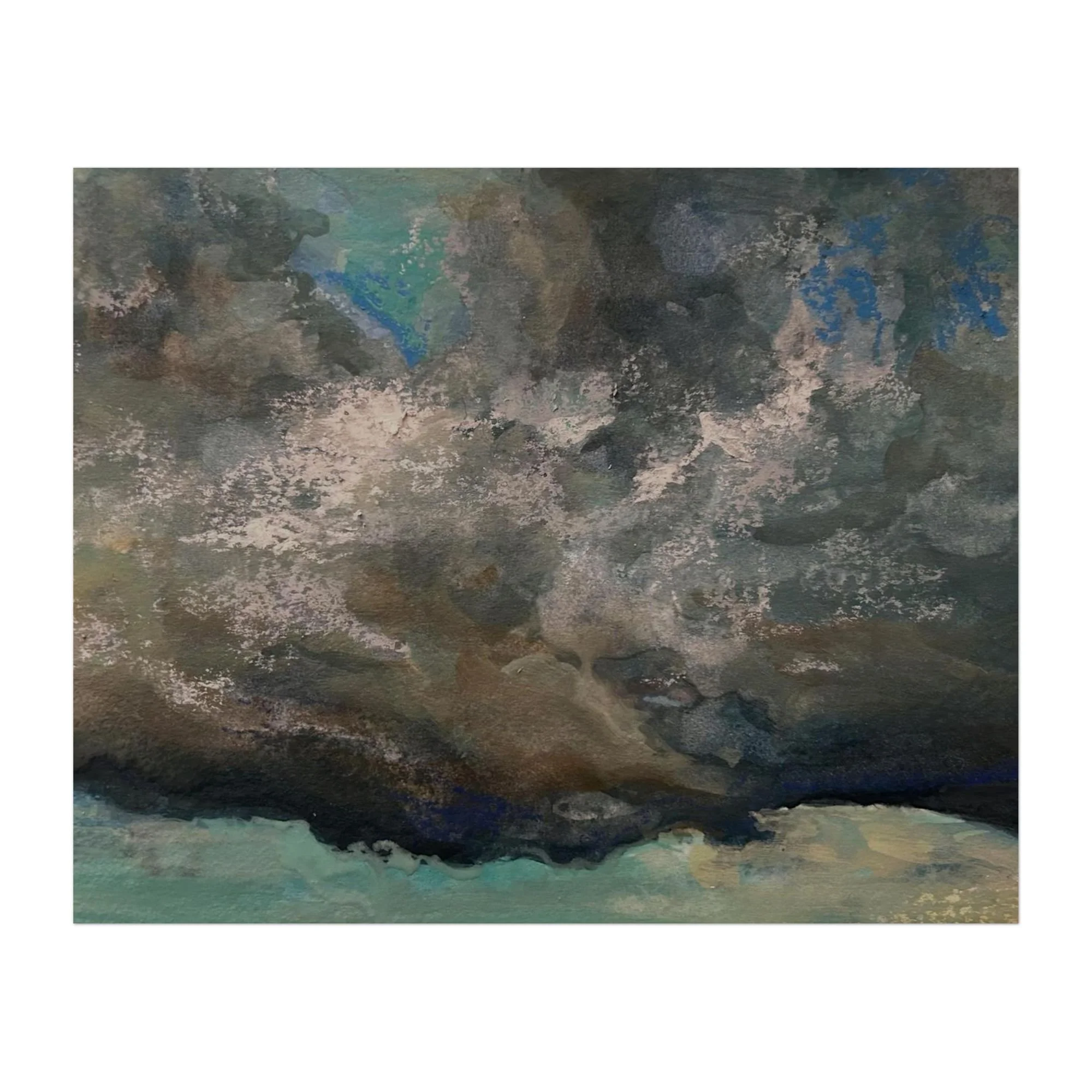 poster d'art impression qualité musée décoration murale ciel d'orage paysage nature