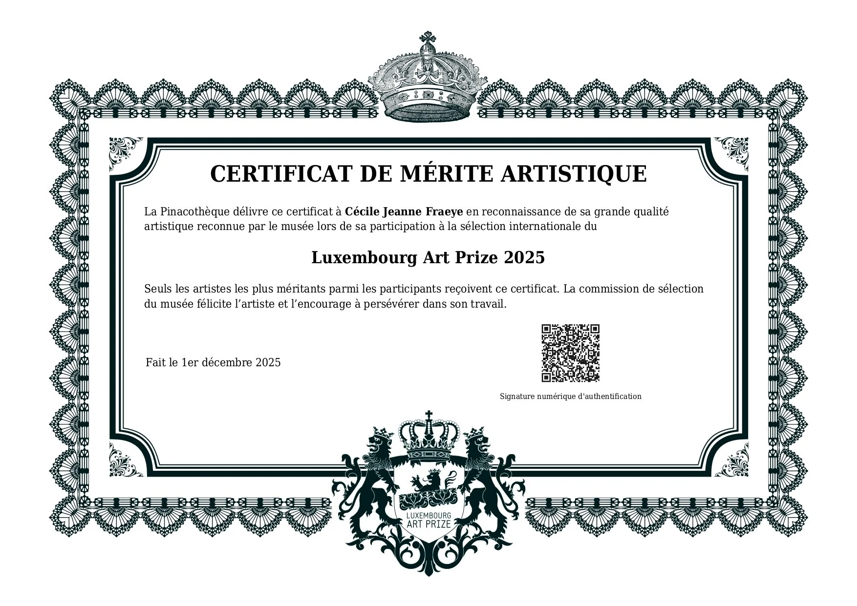 Luxembourg Art Prize 2025