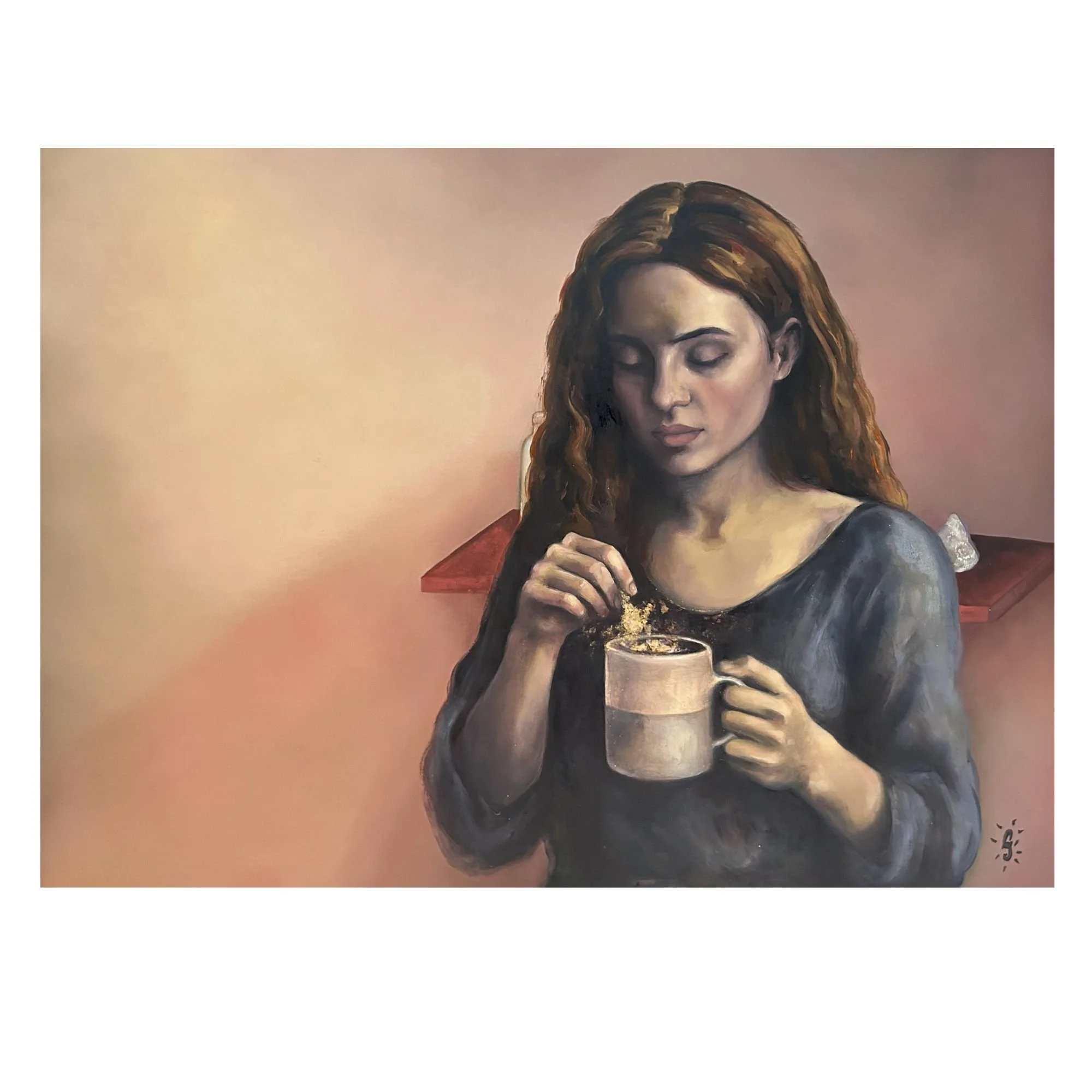 portrait de femme sorcière moderne thé potion magique