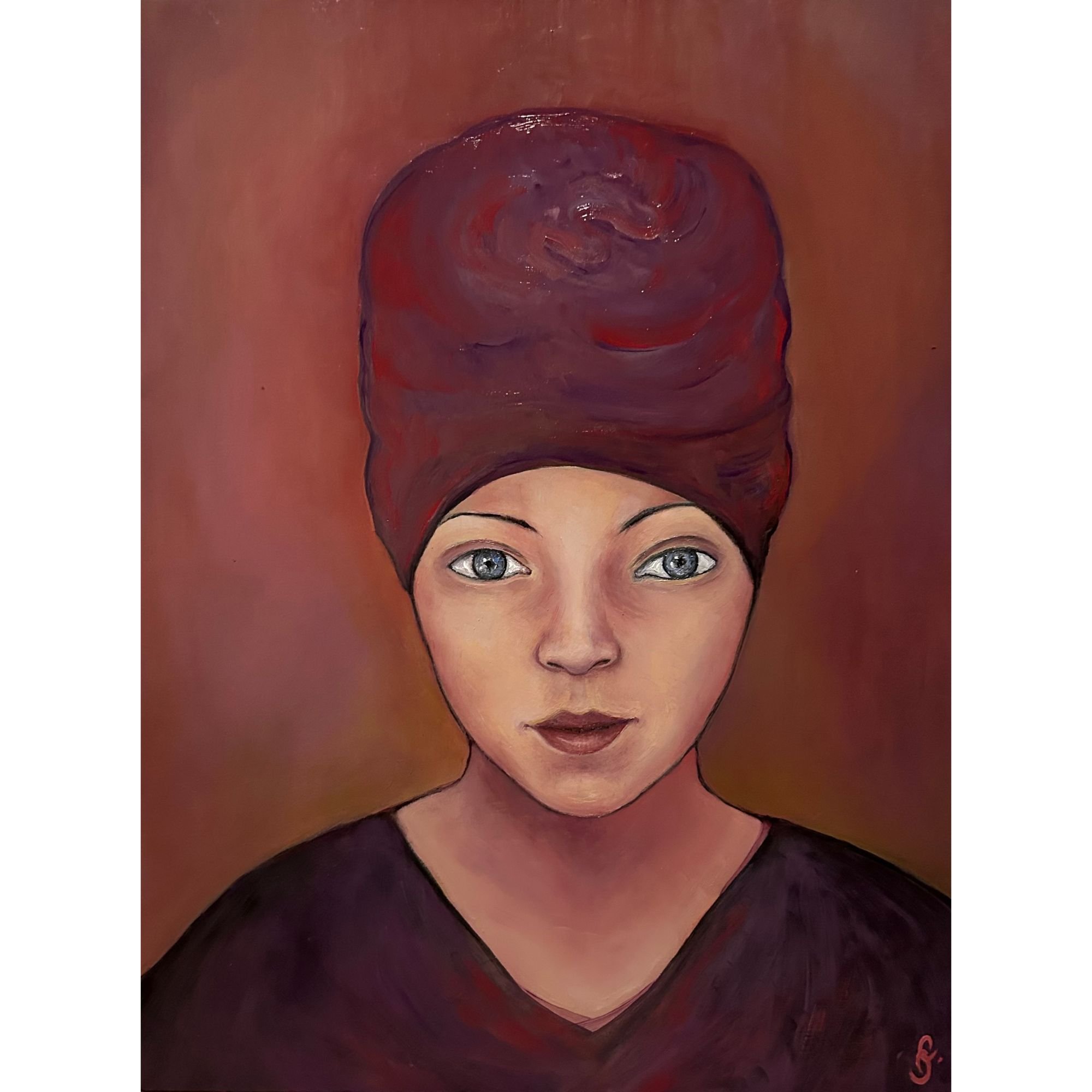 Femme au turban - 40x30cm