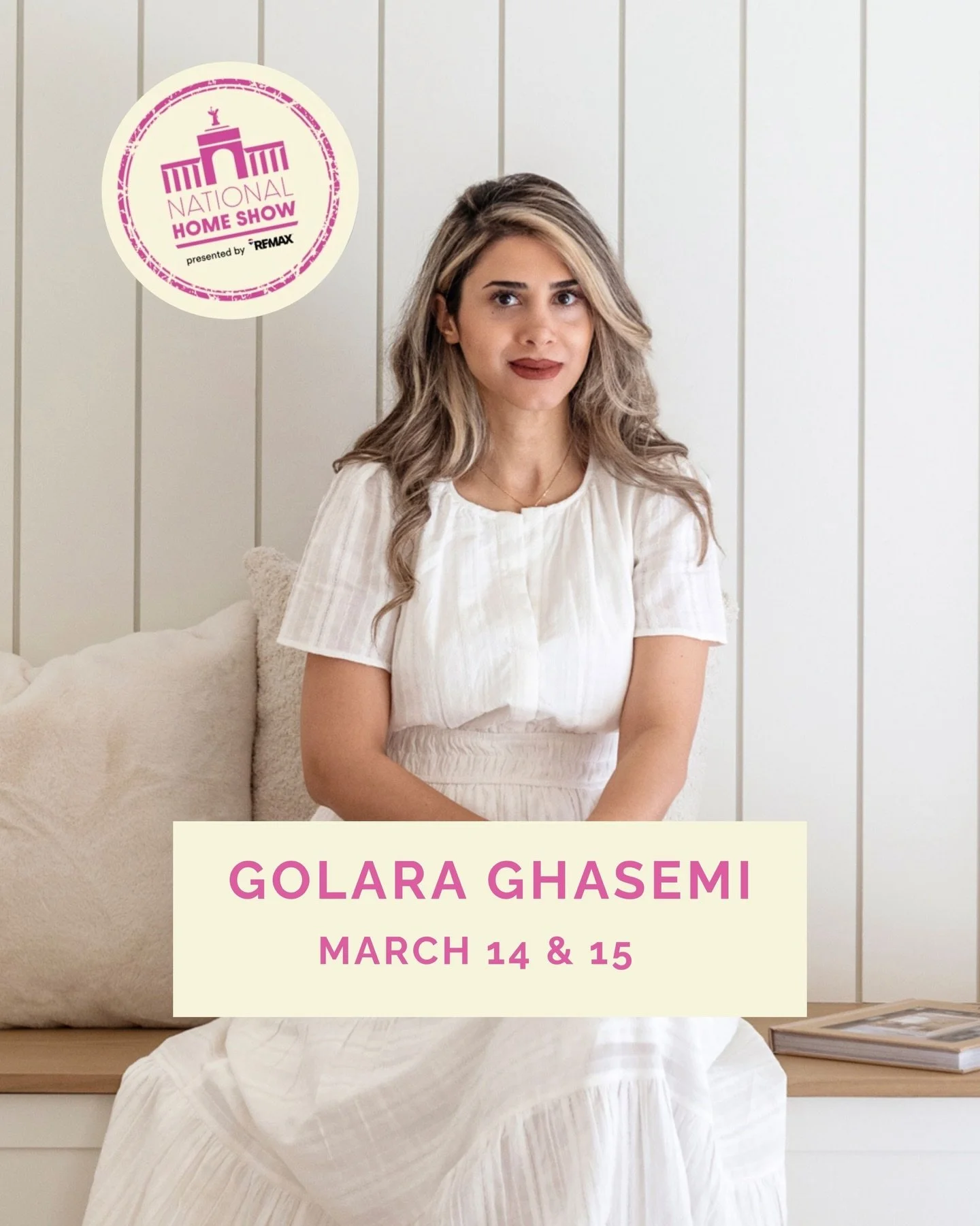 Join me - Golara Ghasemi, Creative Director and Principle Designer of Studio Golara, on March 14 and 15 at the main stage. Discover the art of custom millwork and learn how intentional cabinetry design and thoughtful finishes can elevate your home. T