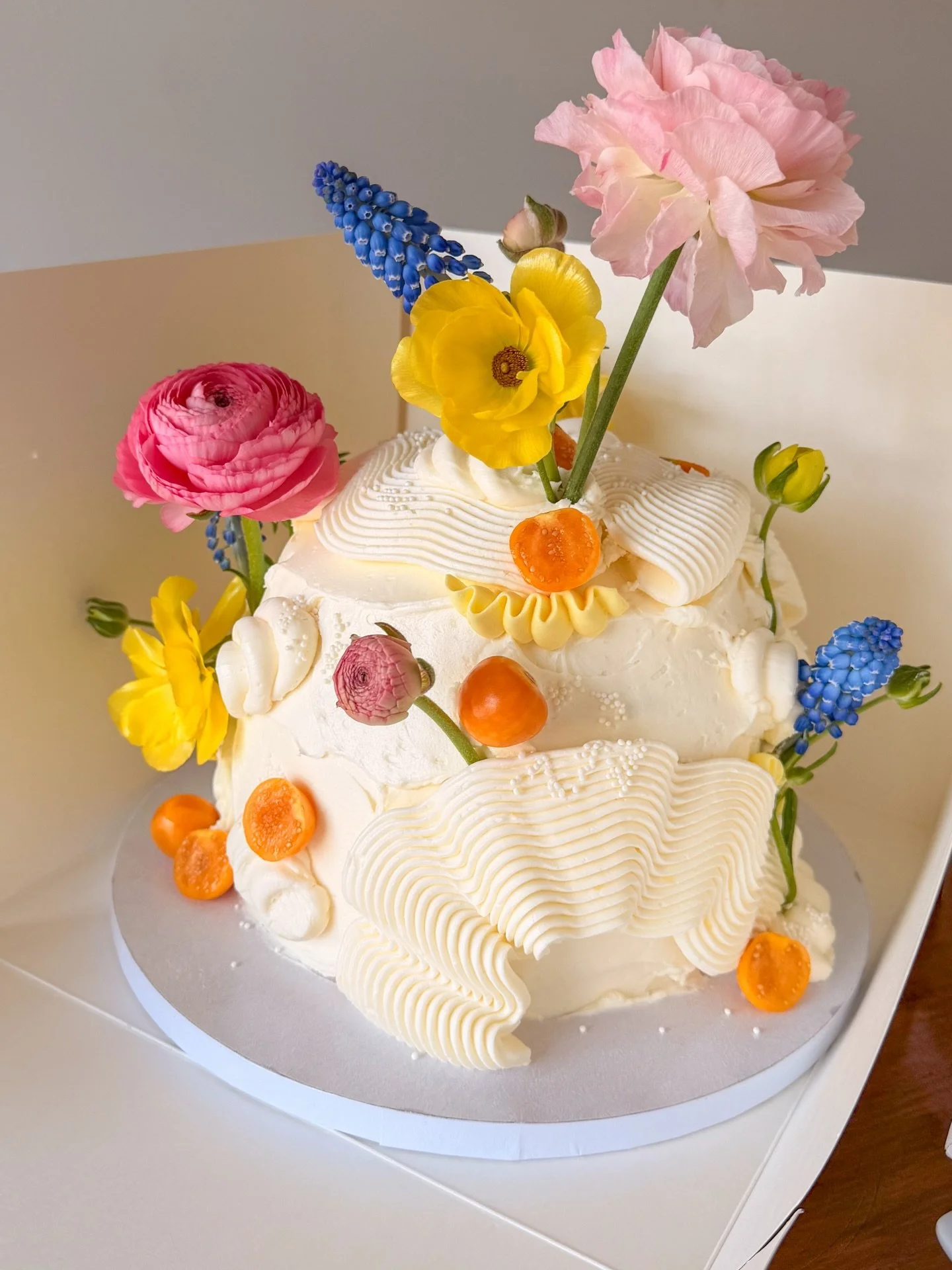 Its starting to feel like spring 🌼🌸🪻

#springcake #floralcake #domecake #cakedesign #cakeartist