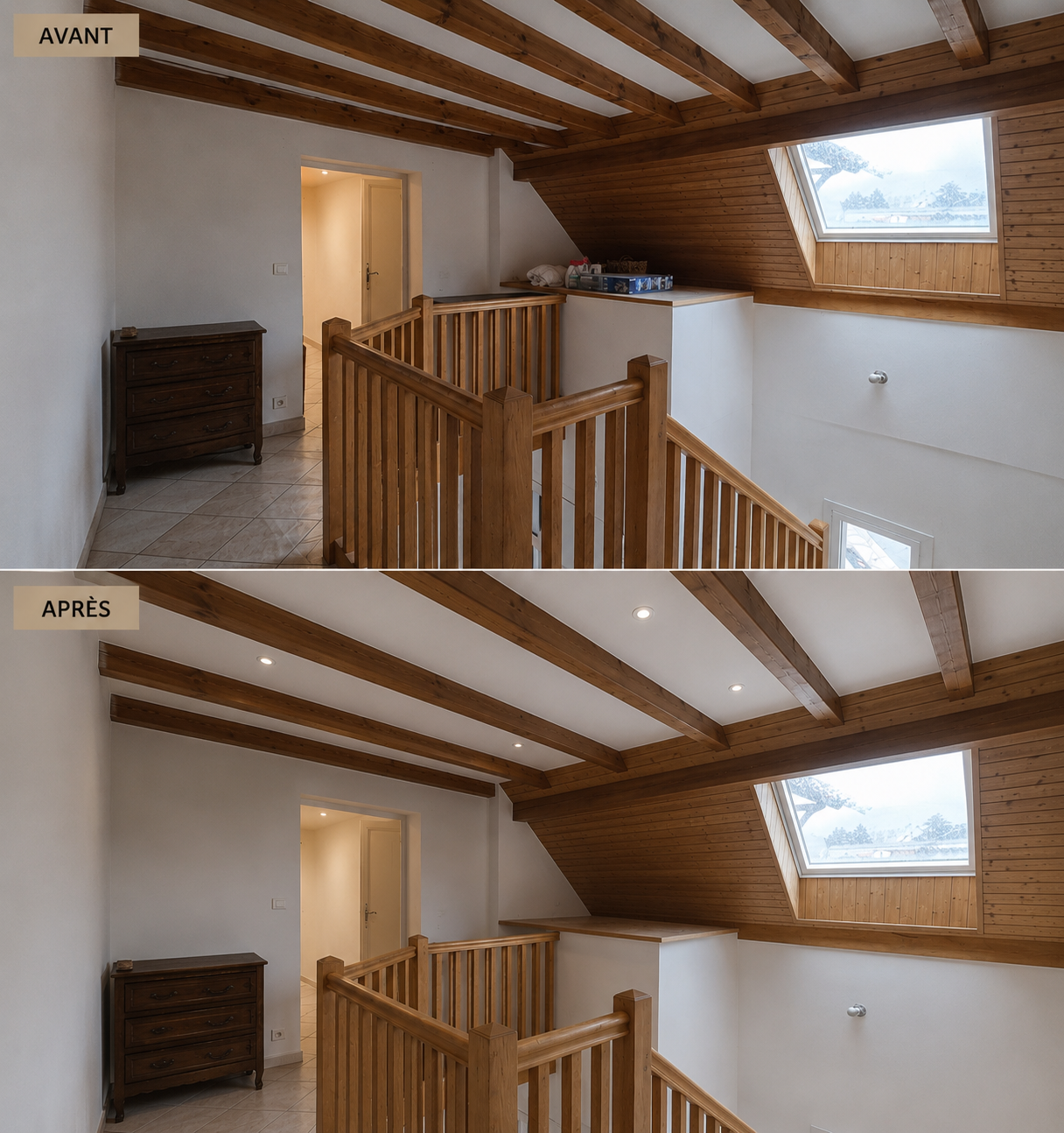 AVANT / APRES Escalier 