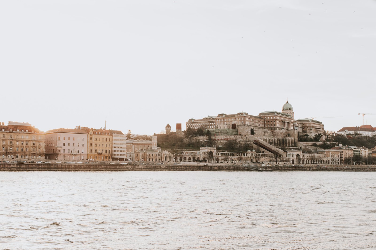 Private Yacht in Budapest, Buda view during the journey