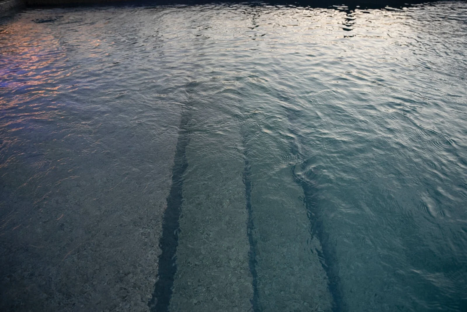 Steps into a cool pool in Colorado