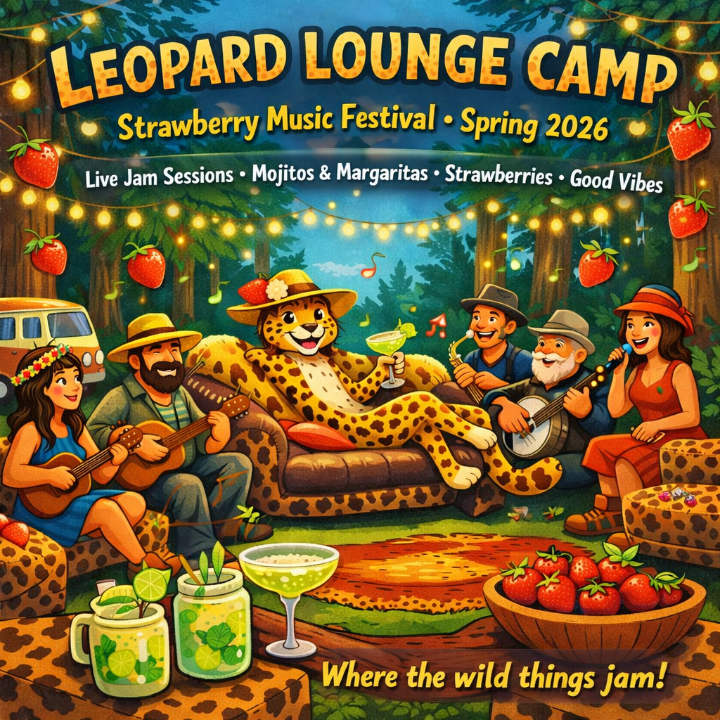 🍓🎶2026 LEOPARD LOUNGE CAMP @ SPRING STRAWBERRY MUSIC FESTIVAL 