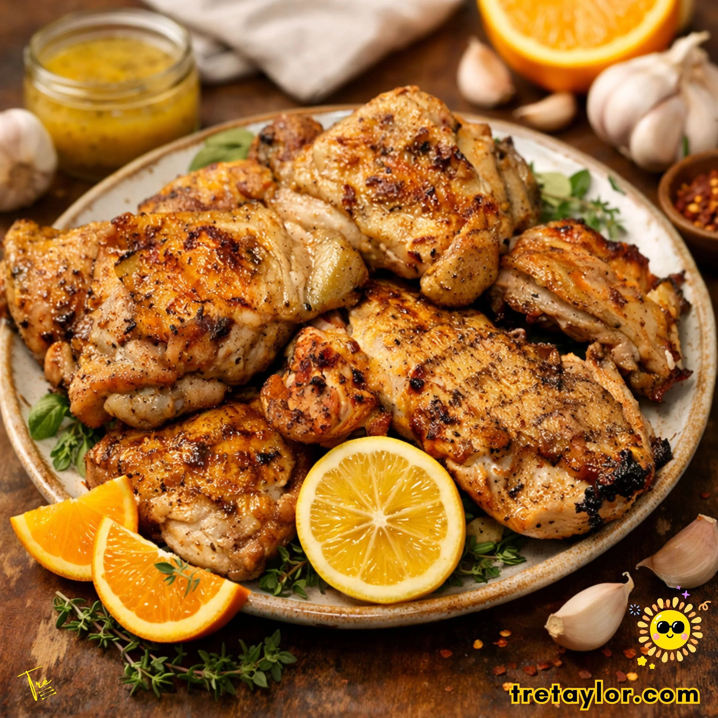 🍊 Orange-Brined Garlic Butter Chicken🧄