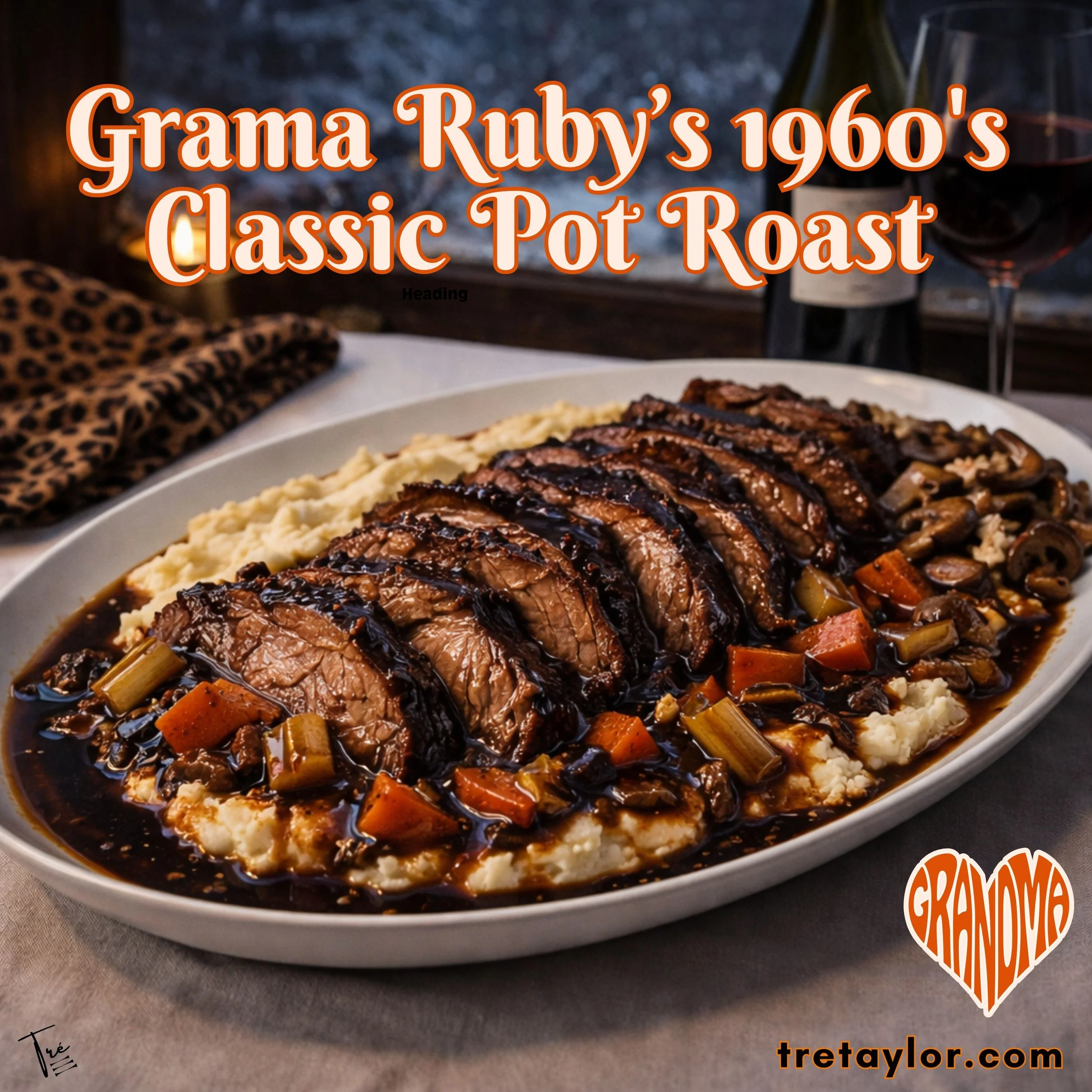 Ruby Lee’s 1960’s Classic Holiday Pot Roast (Deep Brown Gravy)