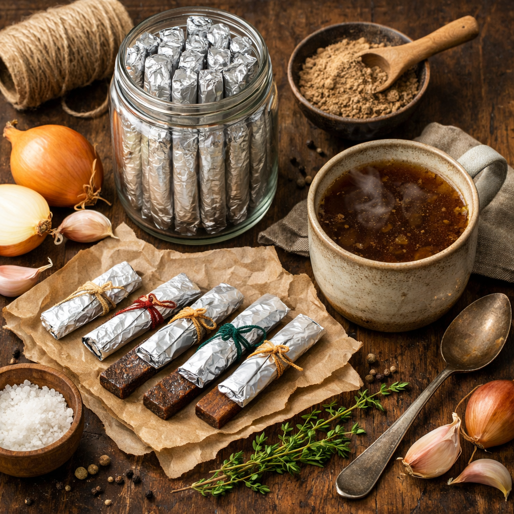 French Onion Beef Broth Bites: A Real-Food Preparedness Pantry Recipe