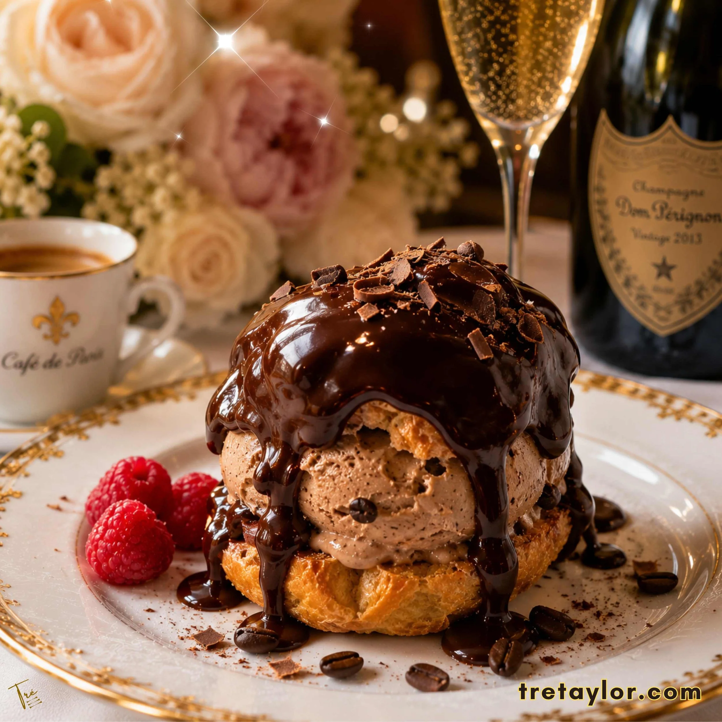 ☕ Café de Paris Mocha Ice Cream Profiteroles 