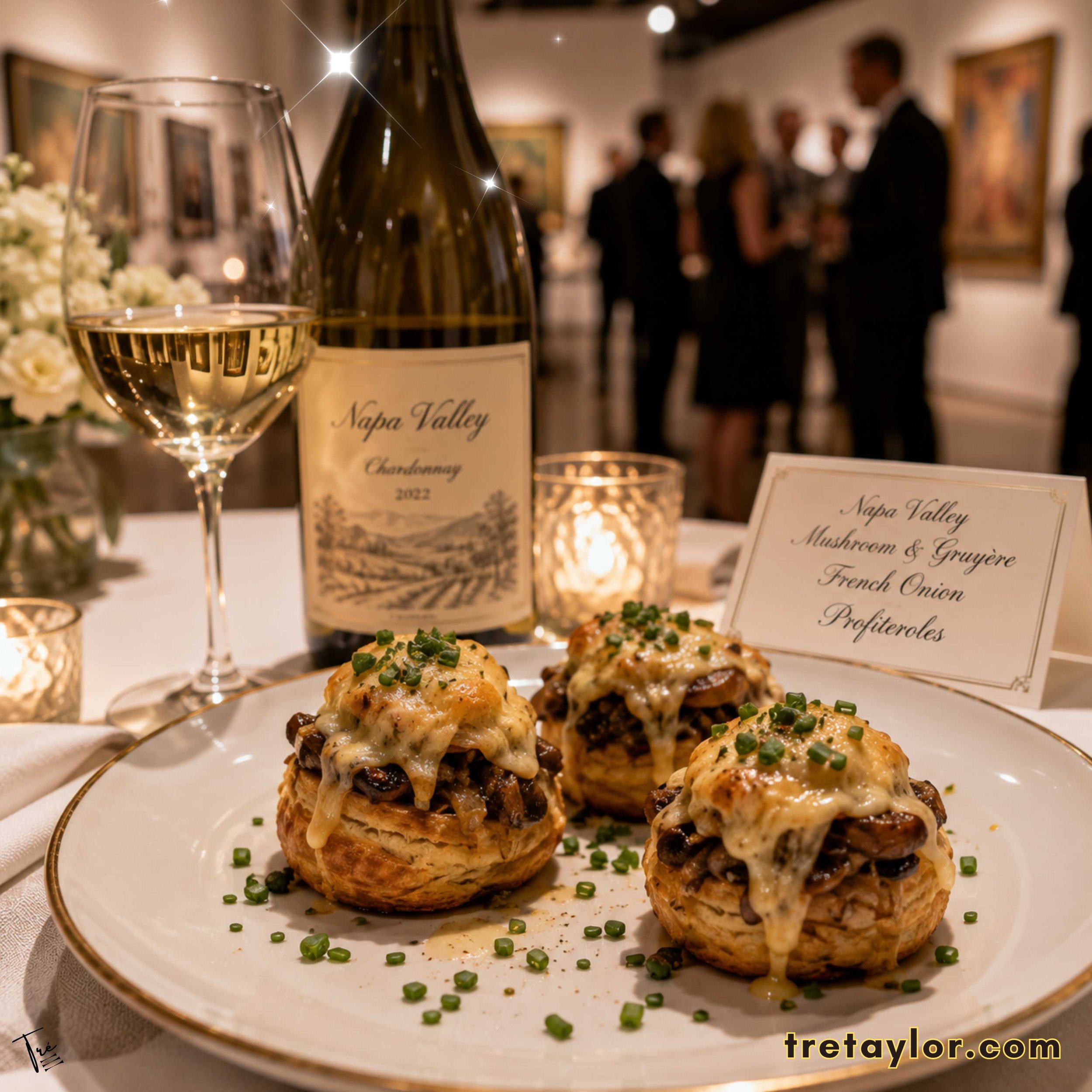 🧀Napa Valley Mushroom &amp; Gruyère French Onion Profiteroles