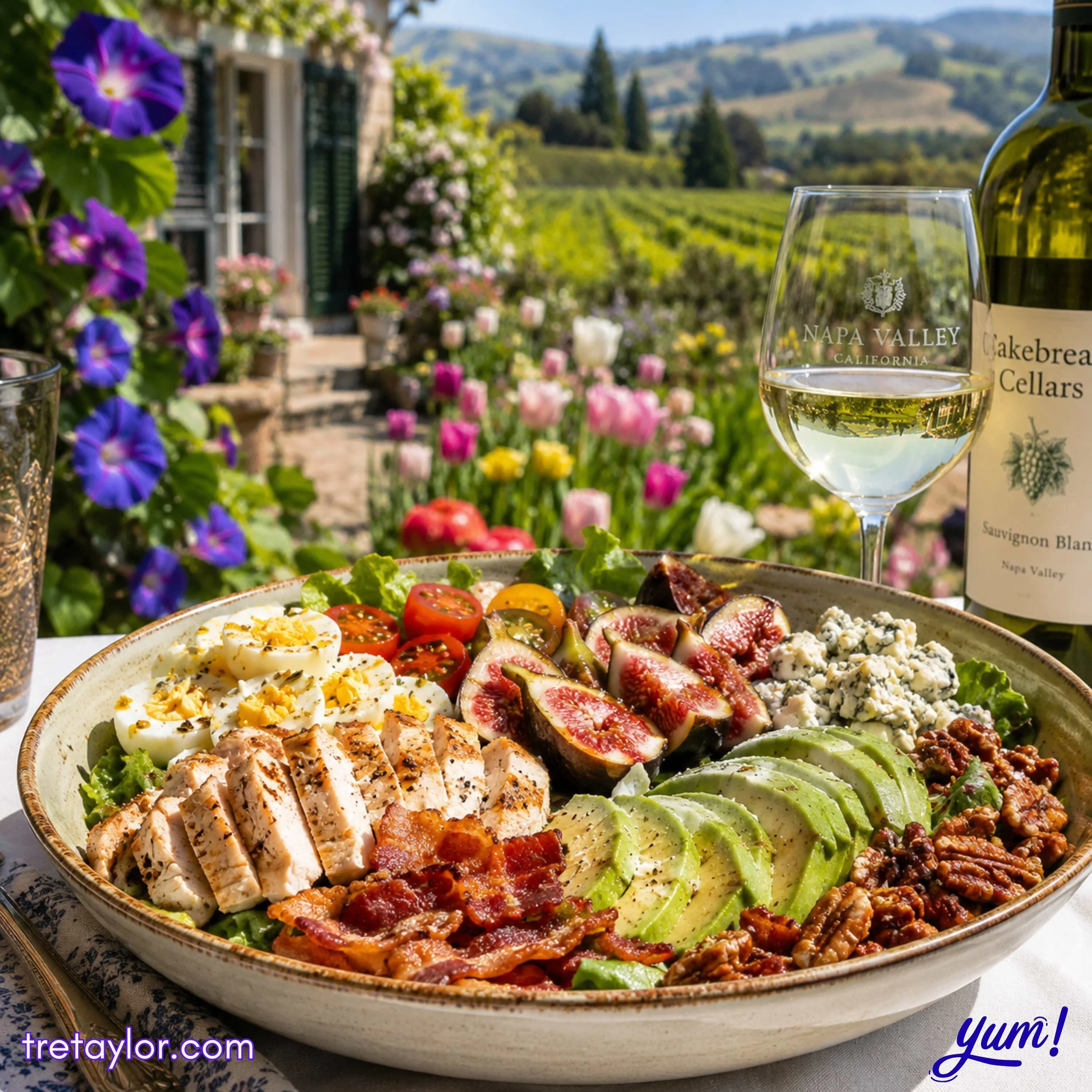 🍷 Napa Valley Fig &amp; Blue Cheese Cobb Salad