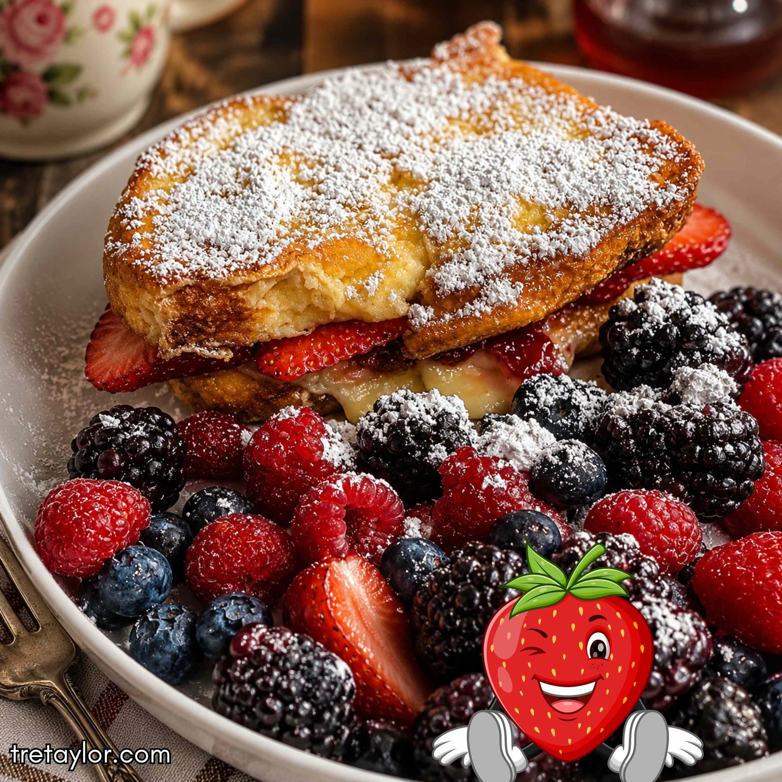 🍓Very Berry Strawberry Monte Cristo Sandwich | Gourmet Summer Brunch Recipe