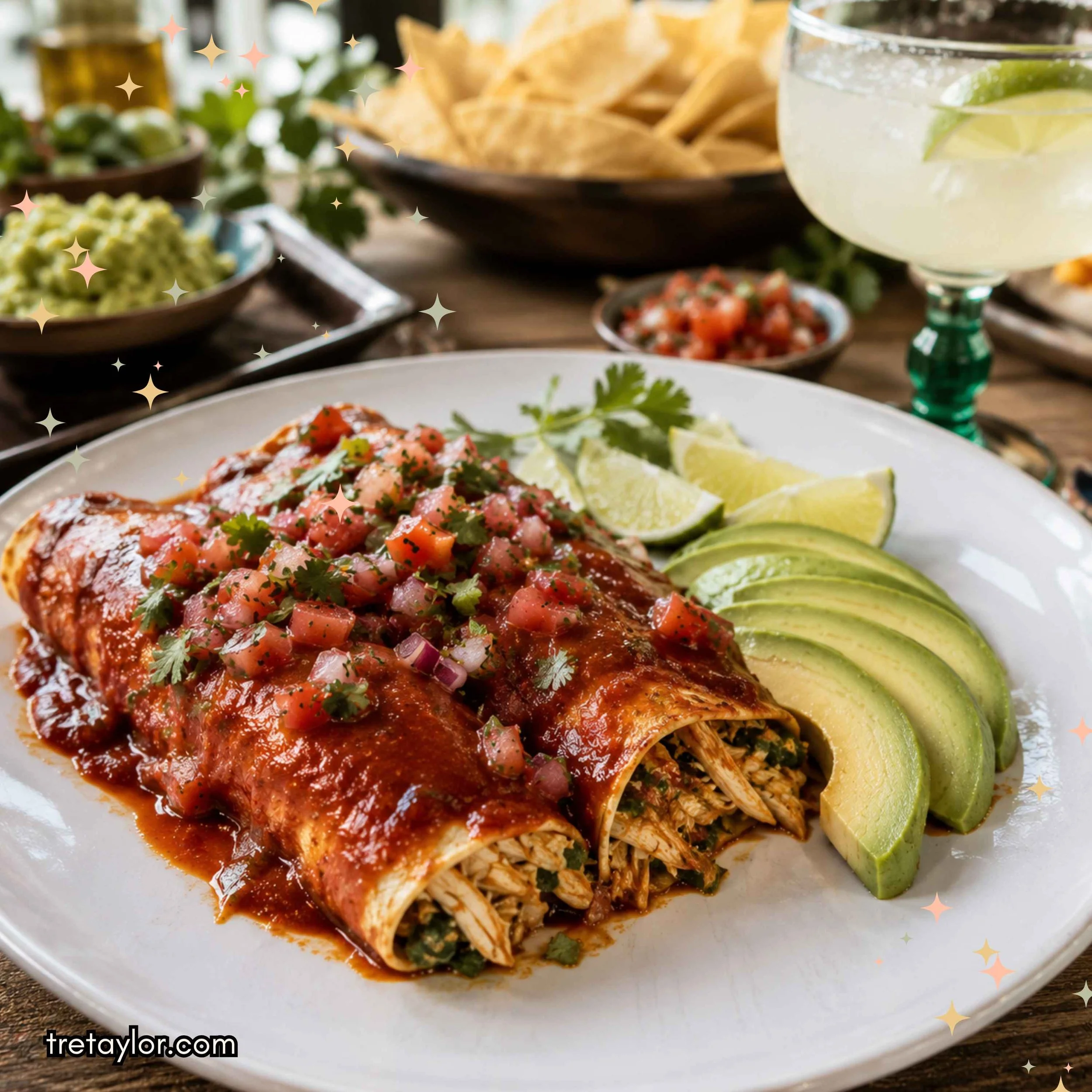 California Fresh Cilantro-Lime Chicken Enchiladas