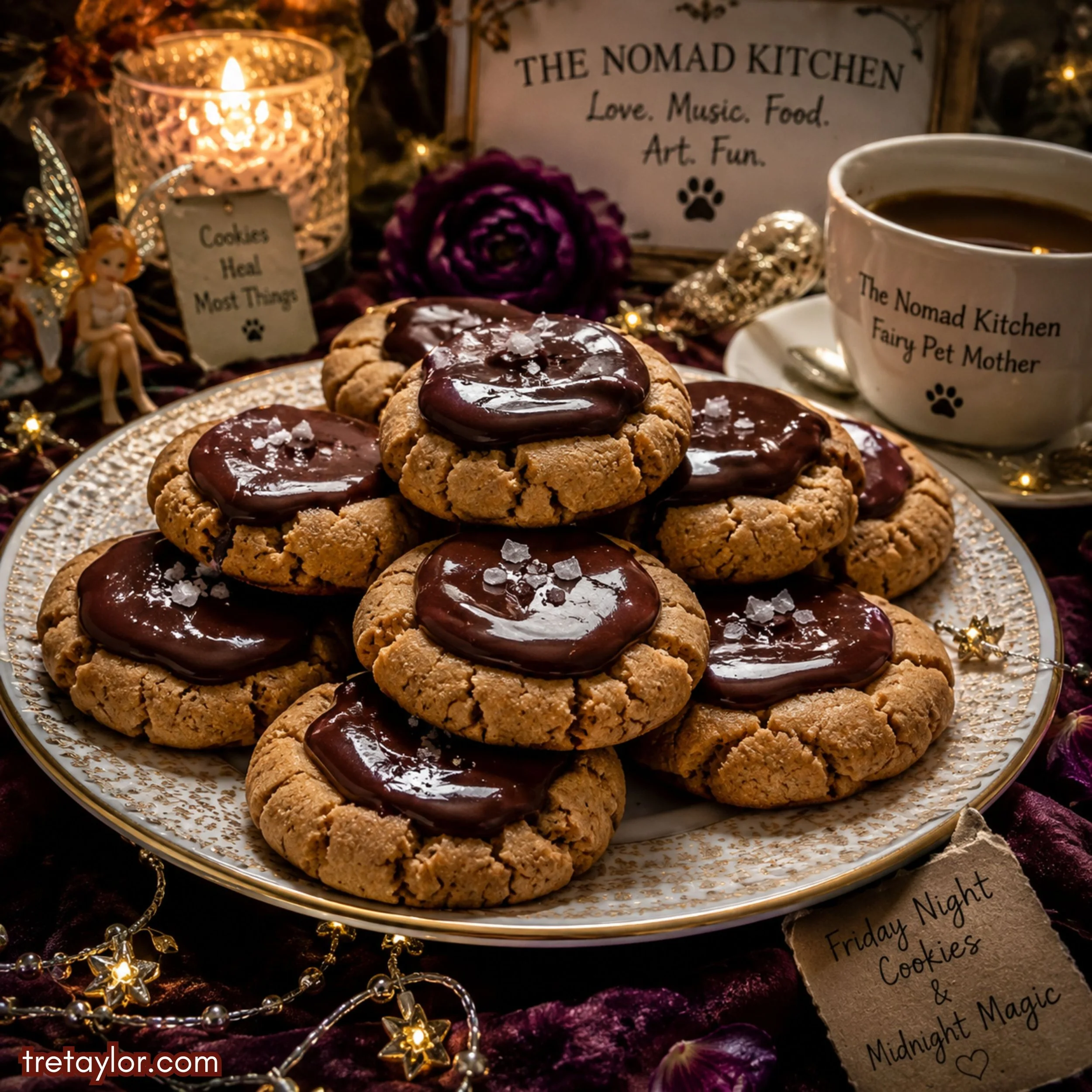 🧚‍♀️ Fairy Pet Mother’s Midnight Magic Peanut Butter Ganache Cookies