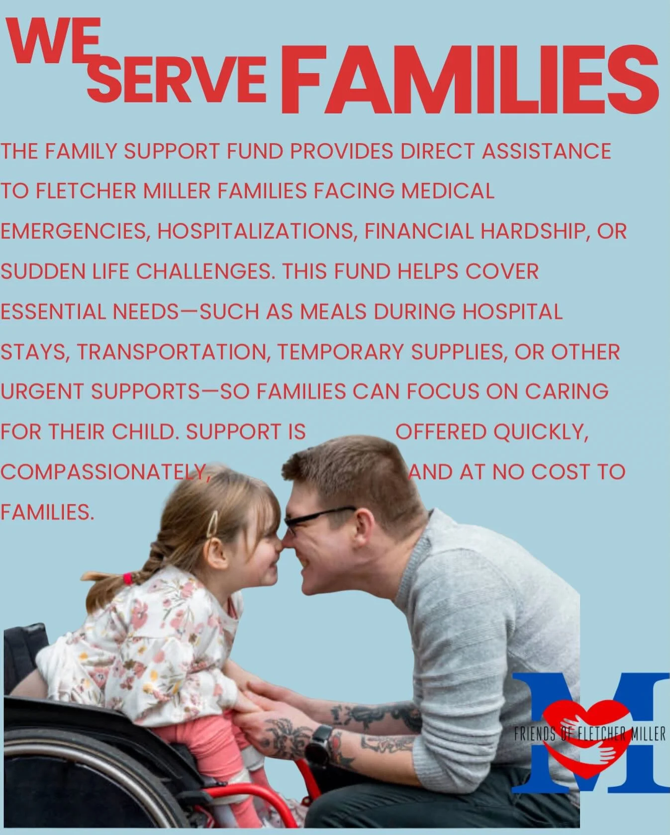 We know how complicated it is to raise kids! Our families manage so much every day, and when unexpected situations arise, we jump at the chance to walk alongside them with whatever support is needed 💙