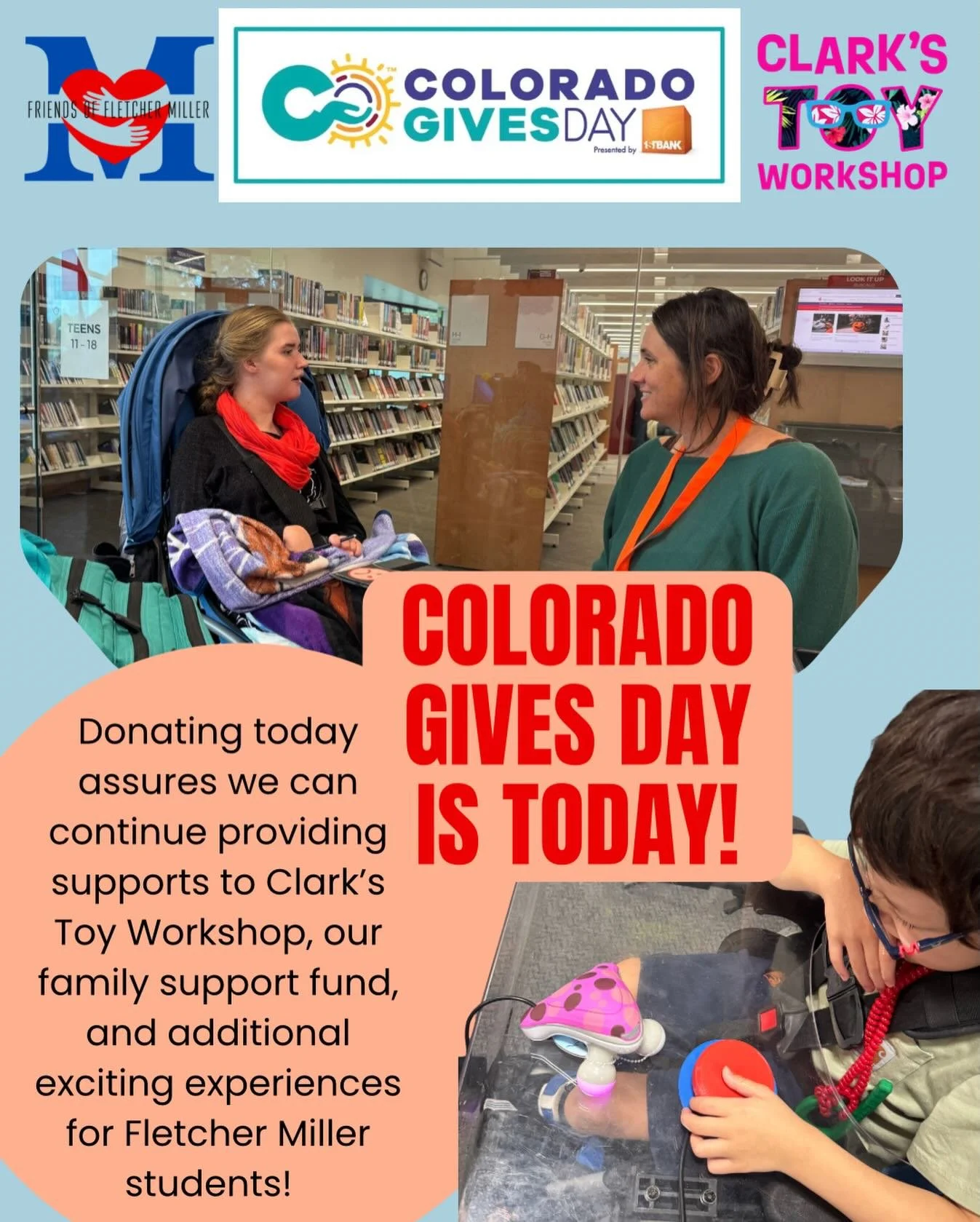 We are grateful for any and all donations this giving season! Thank you for considering Friends of Fletcher Miller! Supporting the students, families, staff, and community surrounding our beautiful school is something we never take for granted. 💙❤️