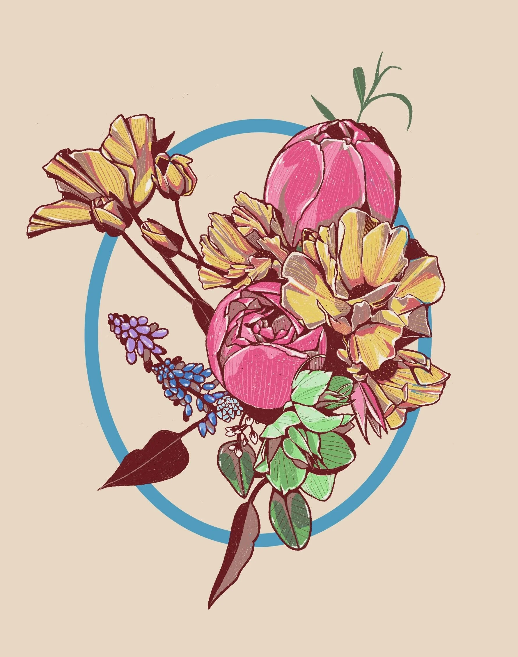 Flower Bouquet (Digital Painting)