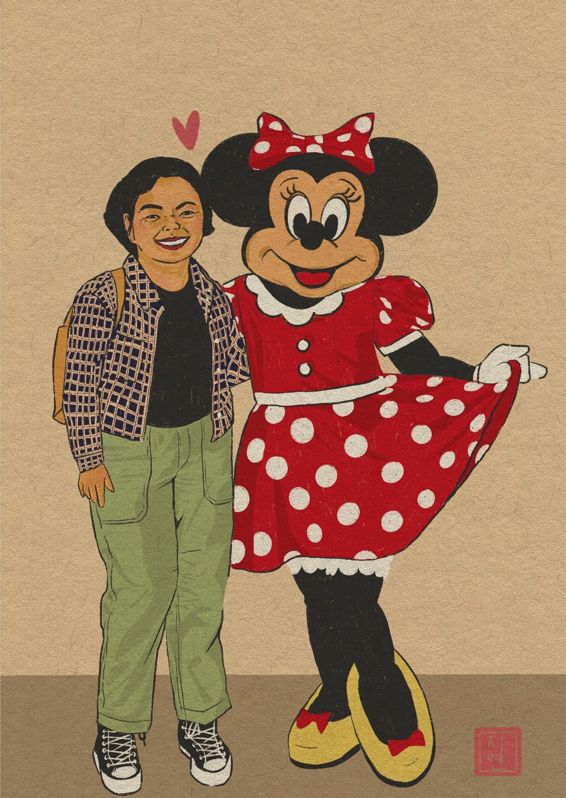 Self-Portrait with Minnie (Digital)