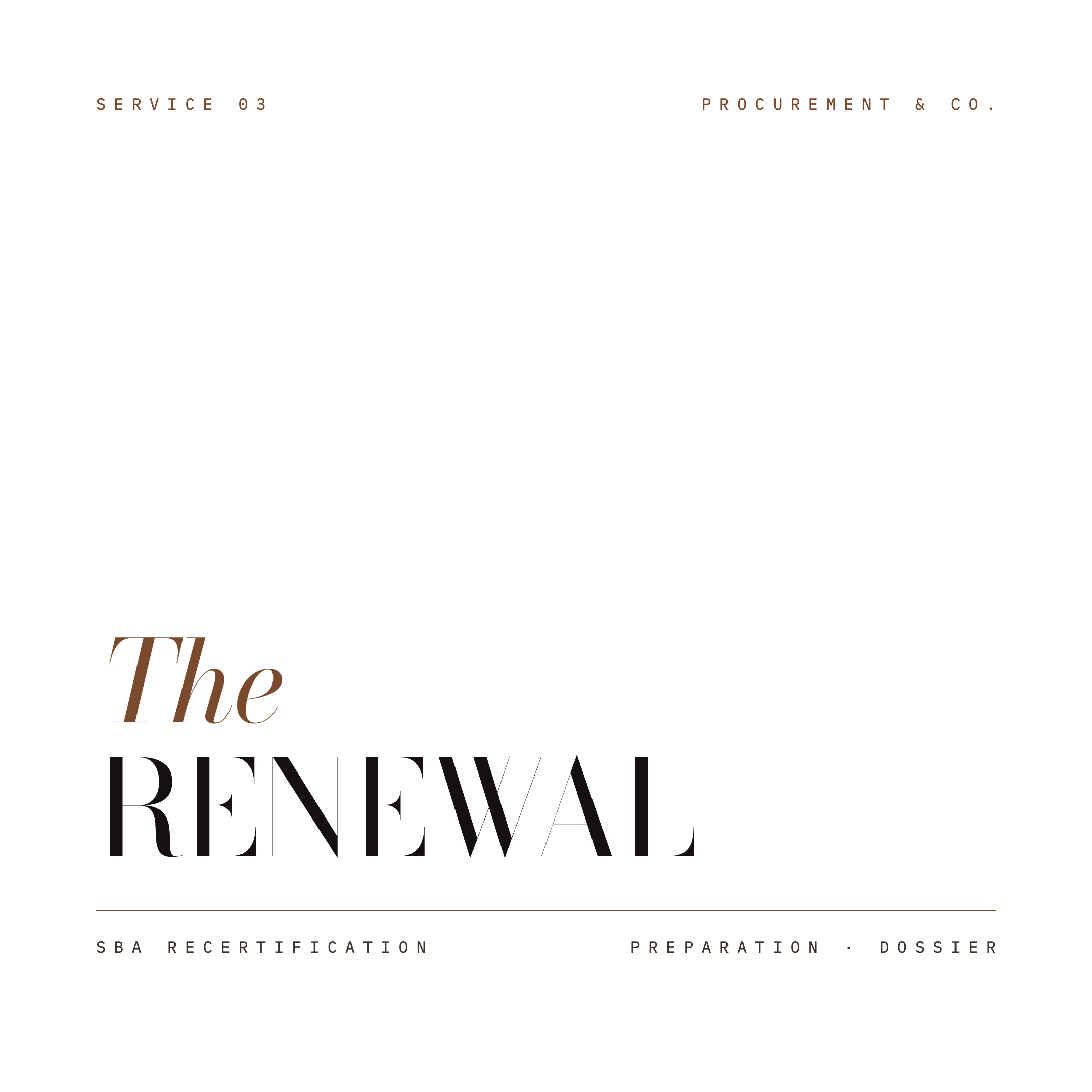 The Renewal