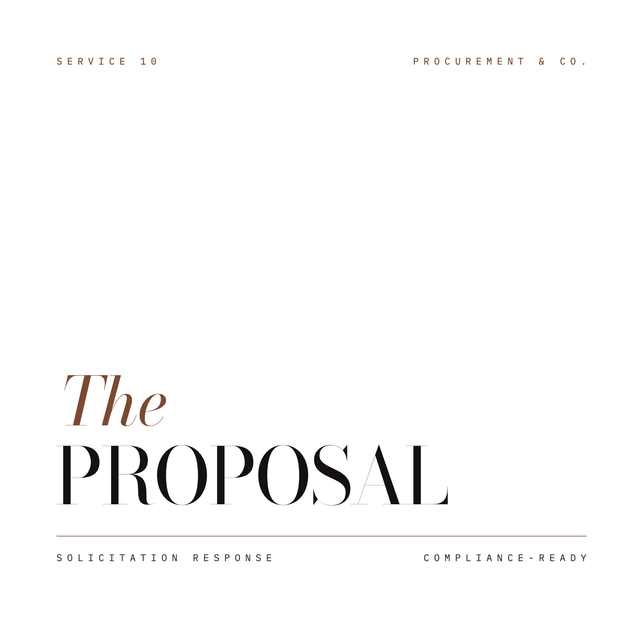 The Proposal