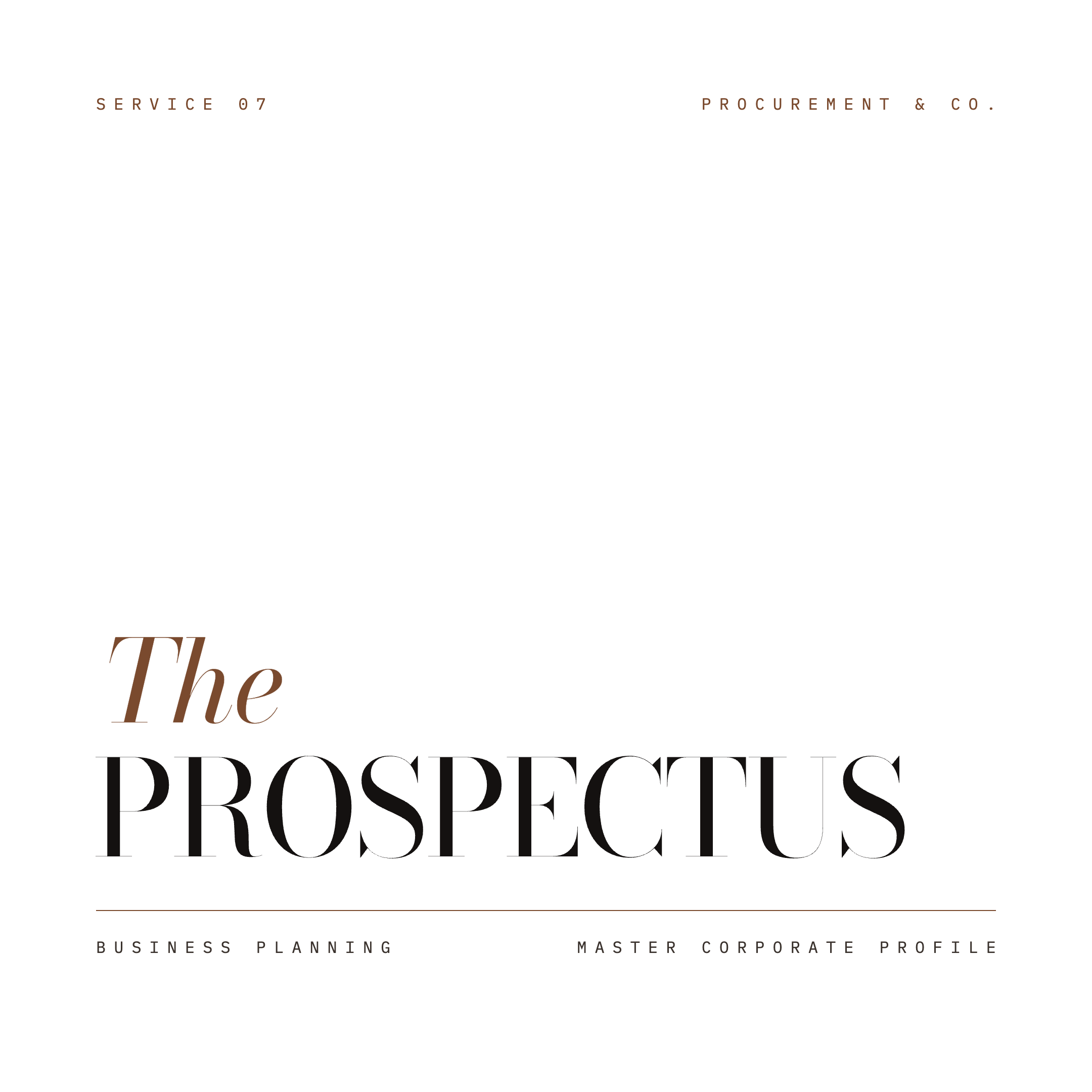 The Prospectus