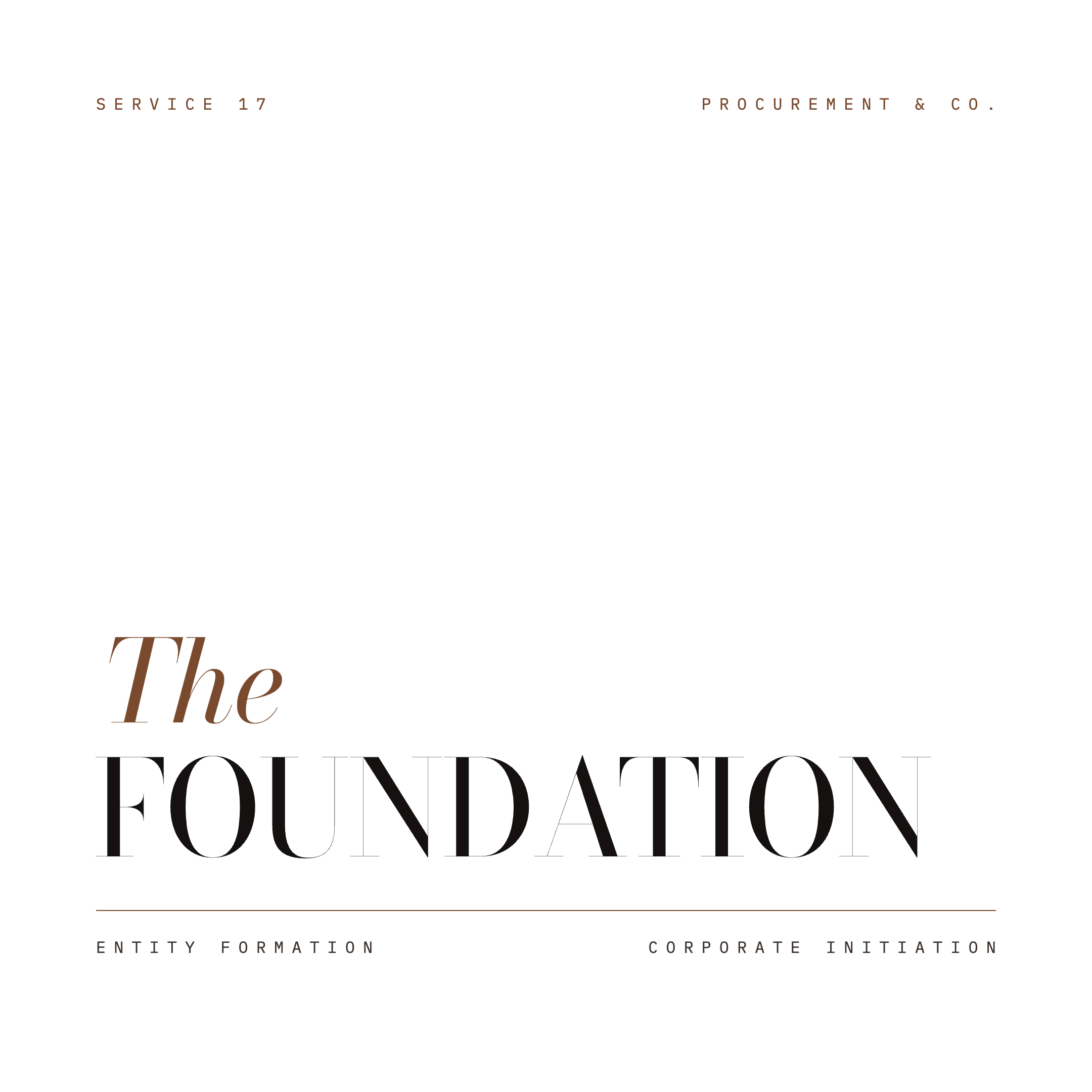 THE FOUNDATION TIER