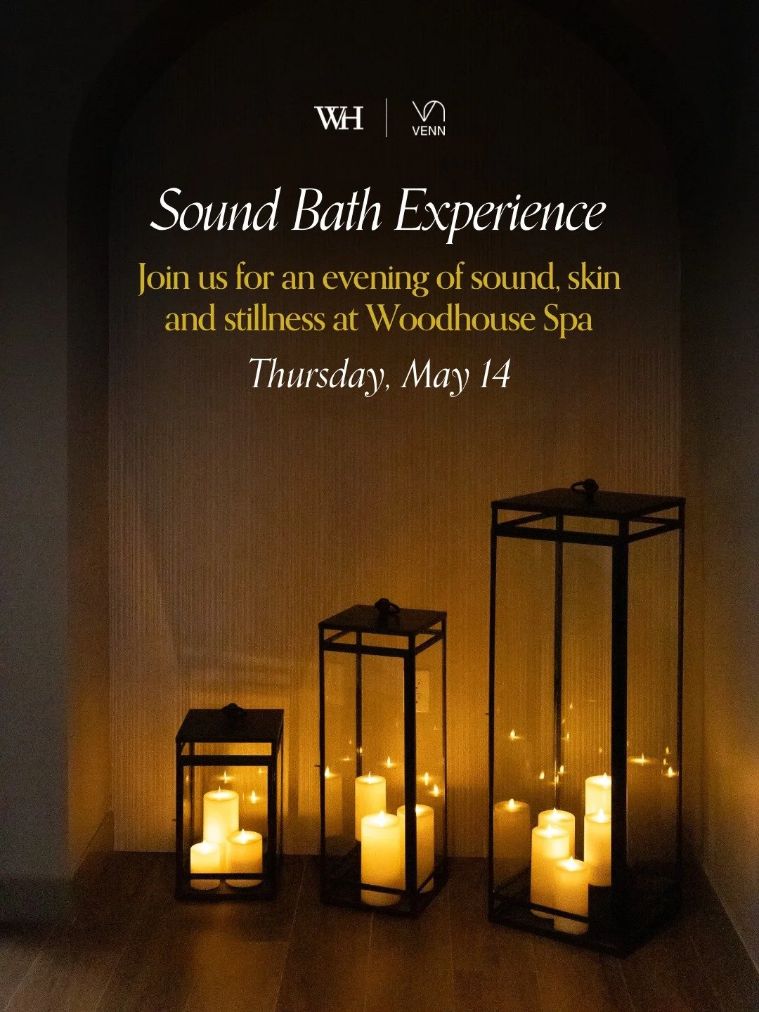 Your sign to slow down and reset ✨
ㅤ
We&rsquo;re hosting a Sound Bath Experience at Woodhouse Spa, designed to bring your skin and senses back into balance. Think glass skin, deep relaxation, and intentional stillness.
ㅤ
Thursday, May 14 | 7&ndash;9 
