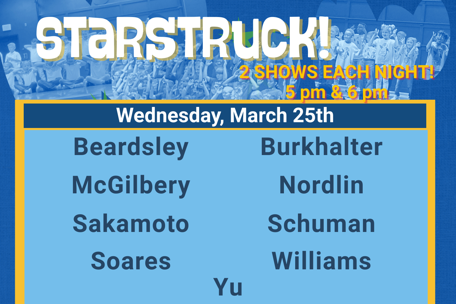 Starstruck Night 2, Show 1