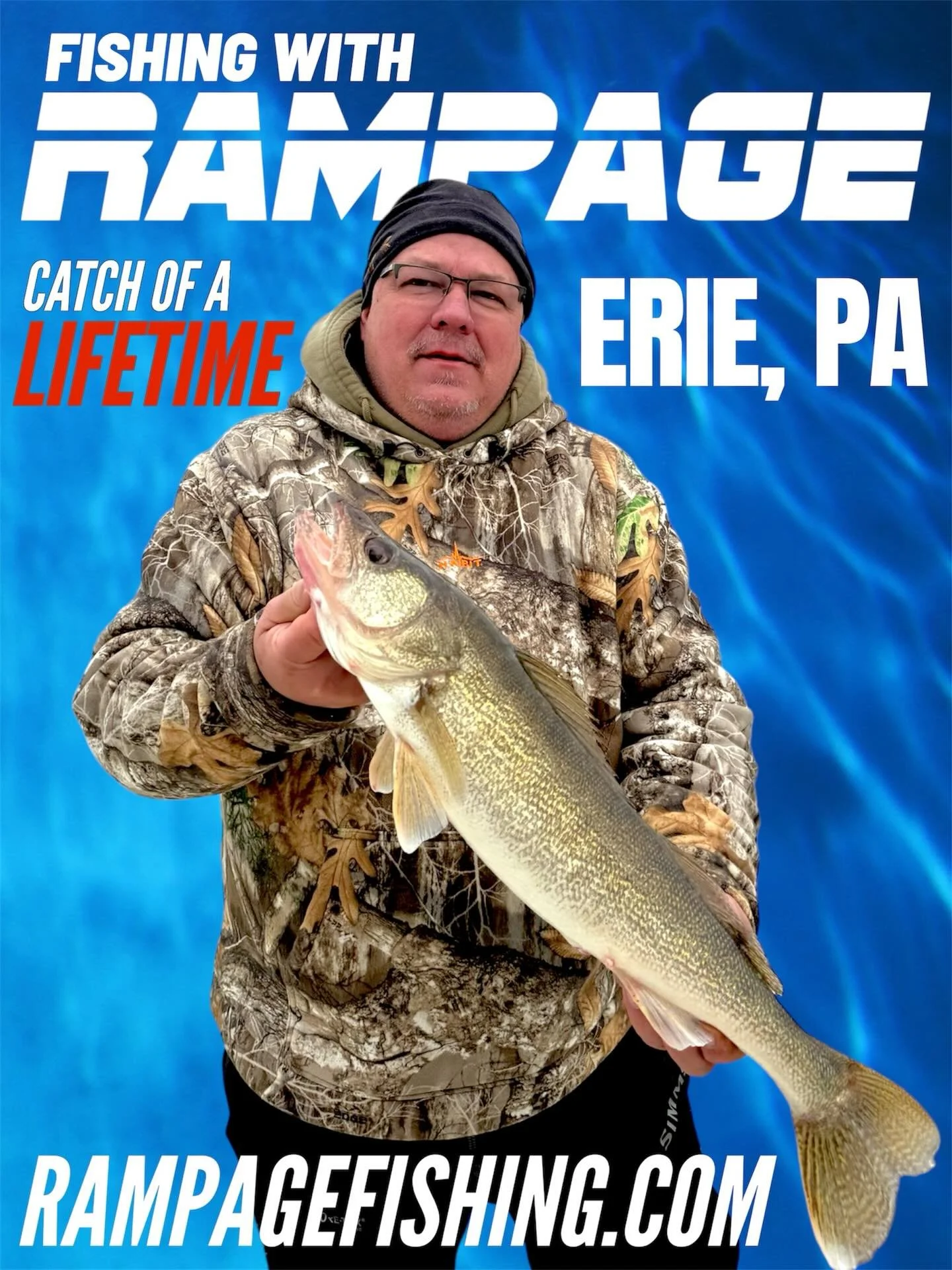 🚨 LAKE ERIE GIANT! 🚨
This client landed an absolute monster walleye fishing with Rampage in Erie, PA! Some people go their whole life without catching a walleye like this. Check this &ldquo;trophy fish&rdquo; off the bucket list! BOOK NOW RAMPAGEFI