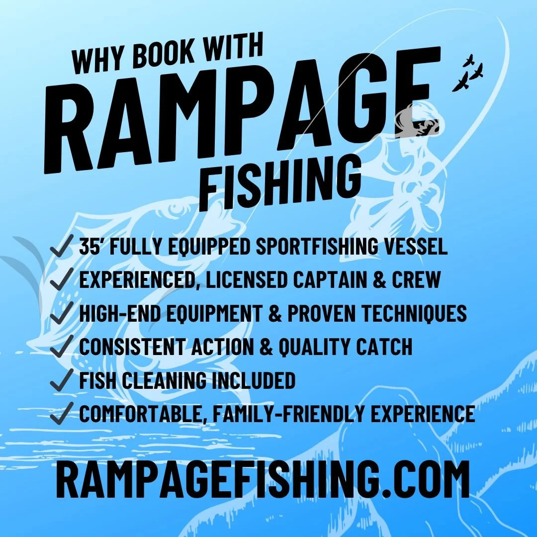 Book your trip with RAMPAGE 🎣
RAMPAGEFISHING.COM