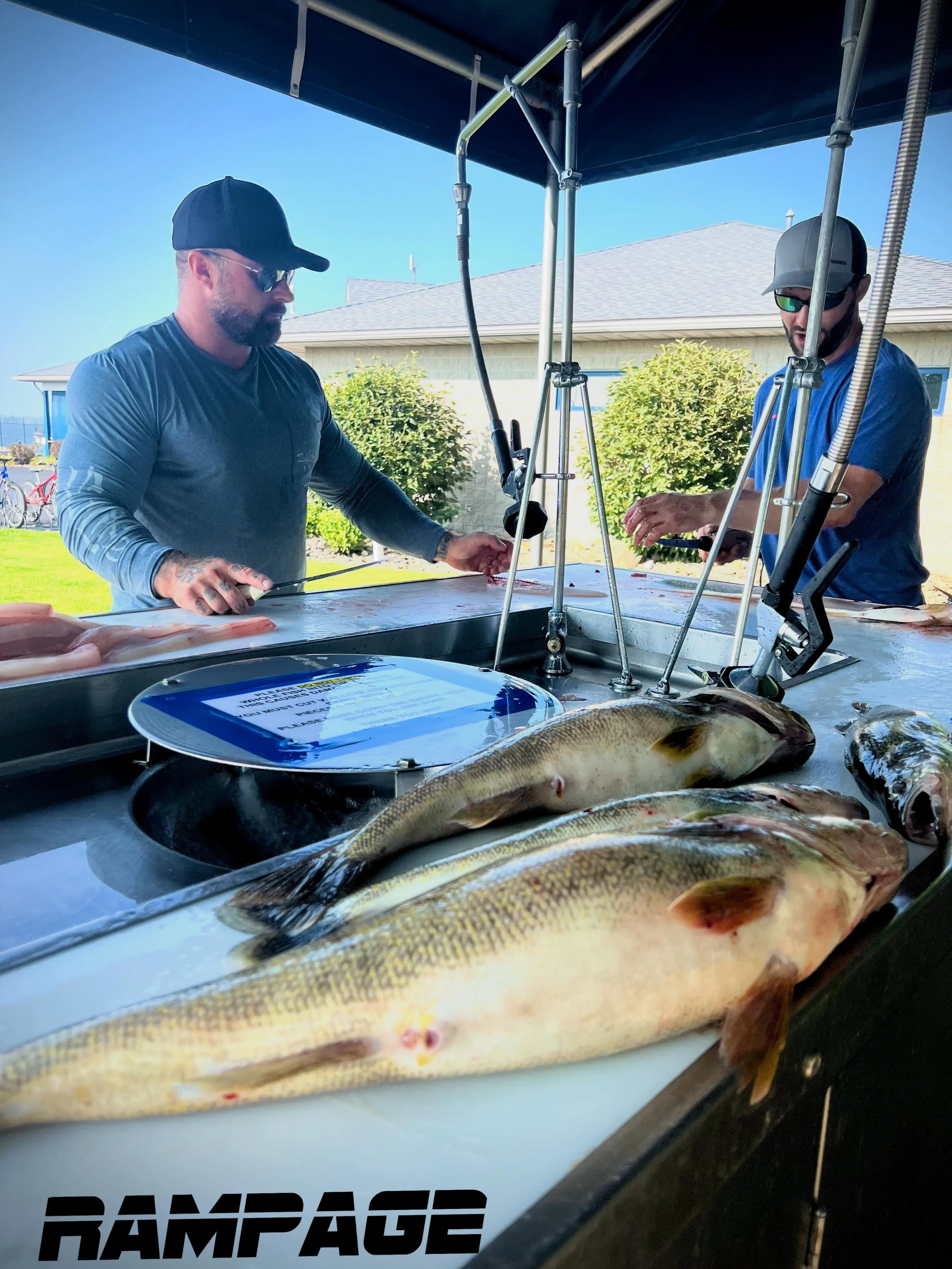 At Rampage, we make the experience easy from start to finish. Captain Rob and Justin professionally clean and package your catch at no additional charge, so you can head home ready to enjoy fresh Lake Erie fish.

#erie #fishing #rampage