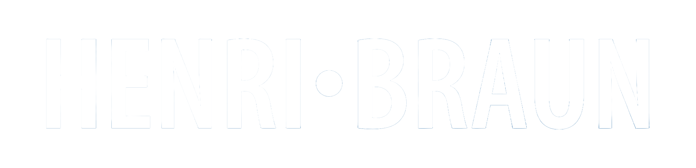 Digital marknadsföringsbyrå Henri Braun vit logga
