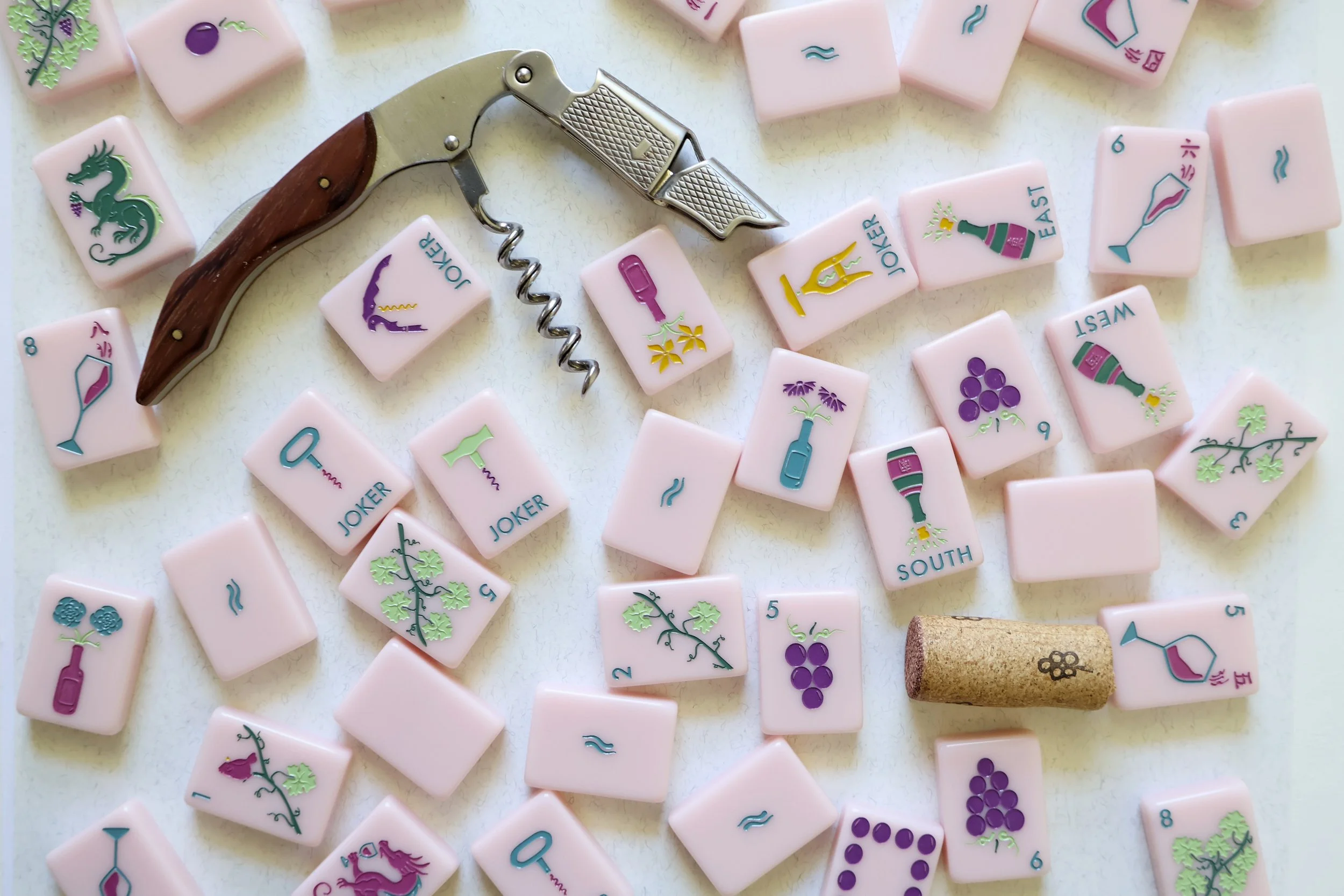 Wine Mahjong Tiles