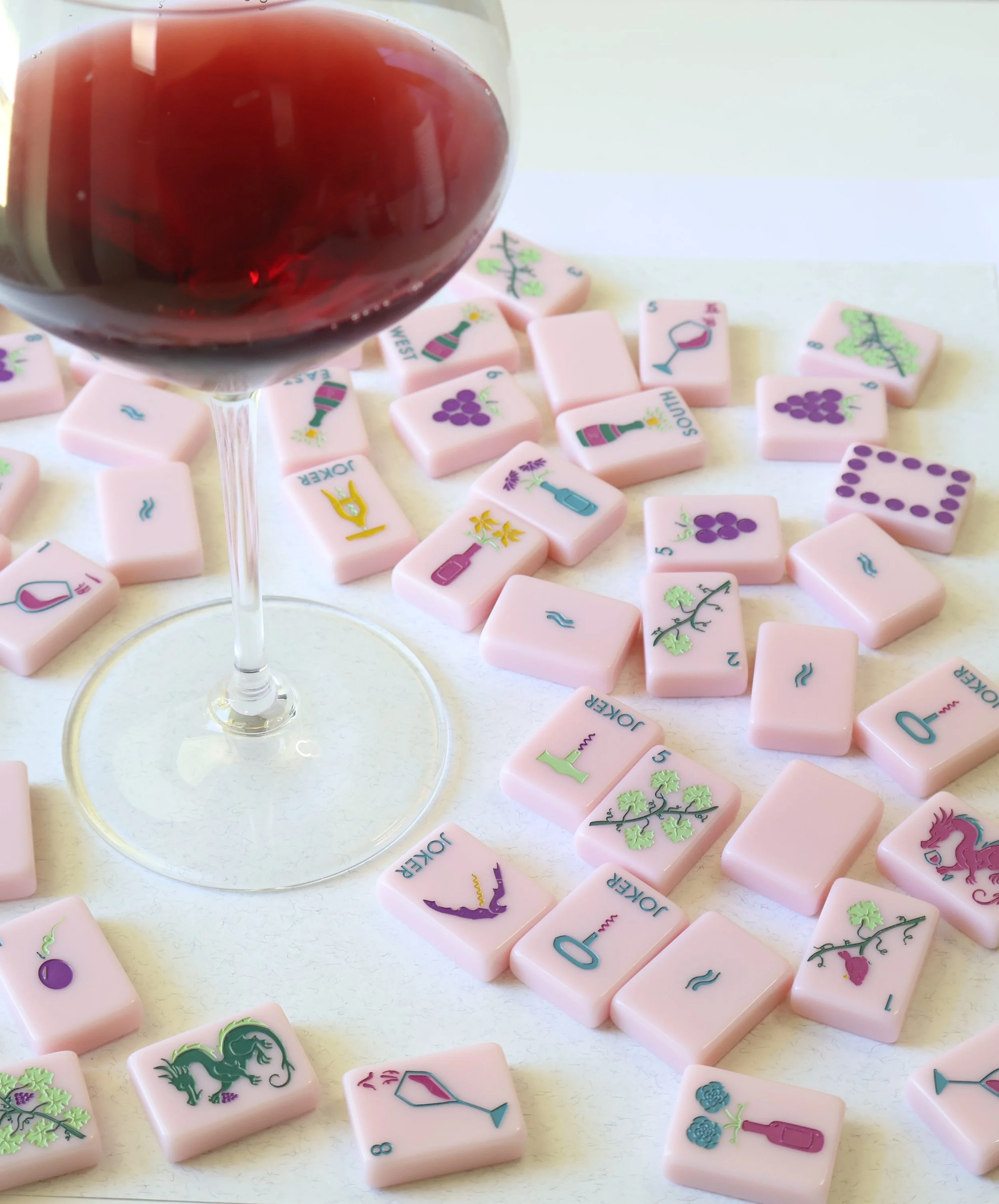 Wine Themed Mahjong Set