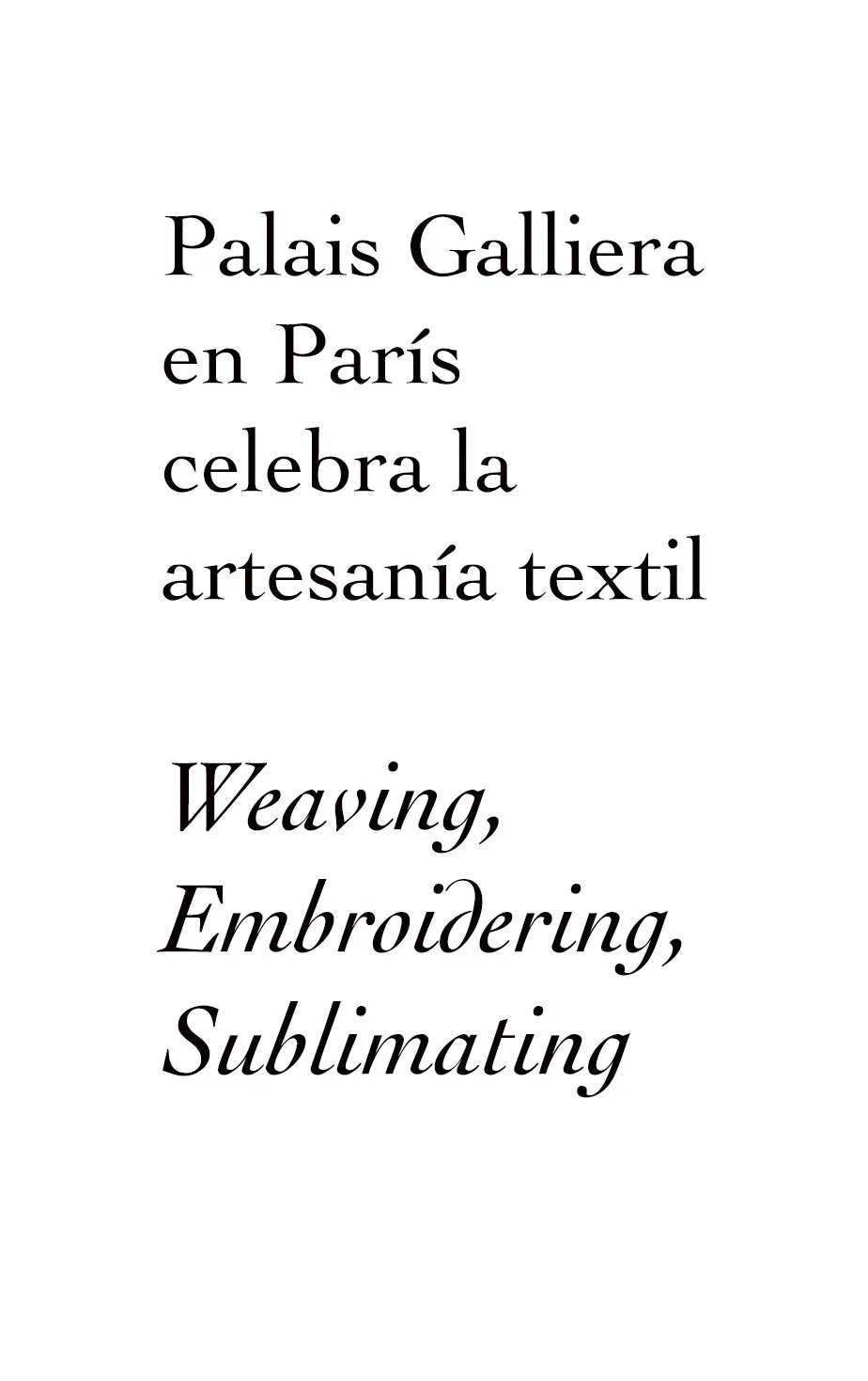 Cuando el textil se convierte en lenguaje: el Palais Galliera y el arte de hacer visible la técnica