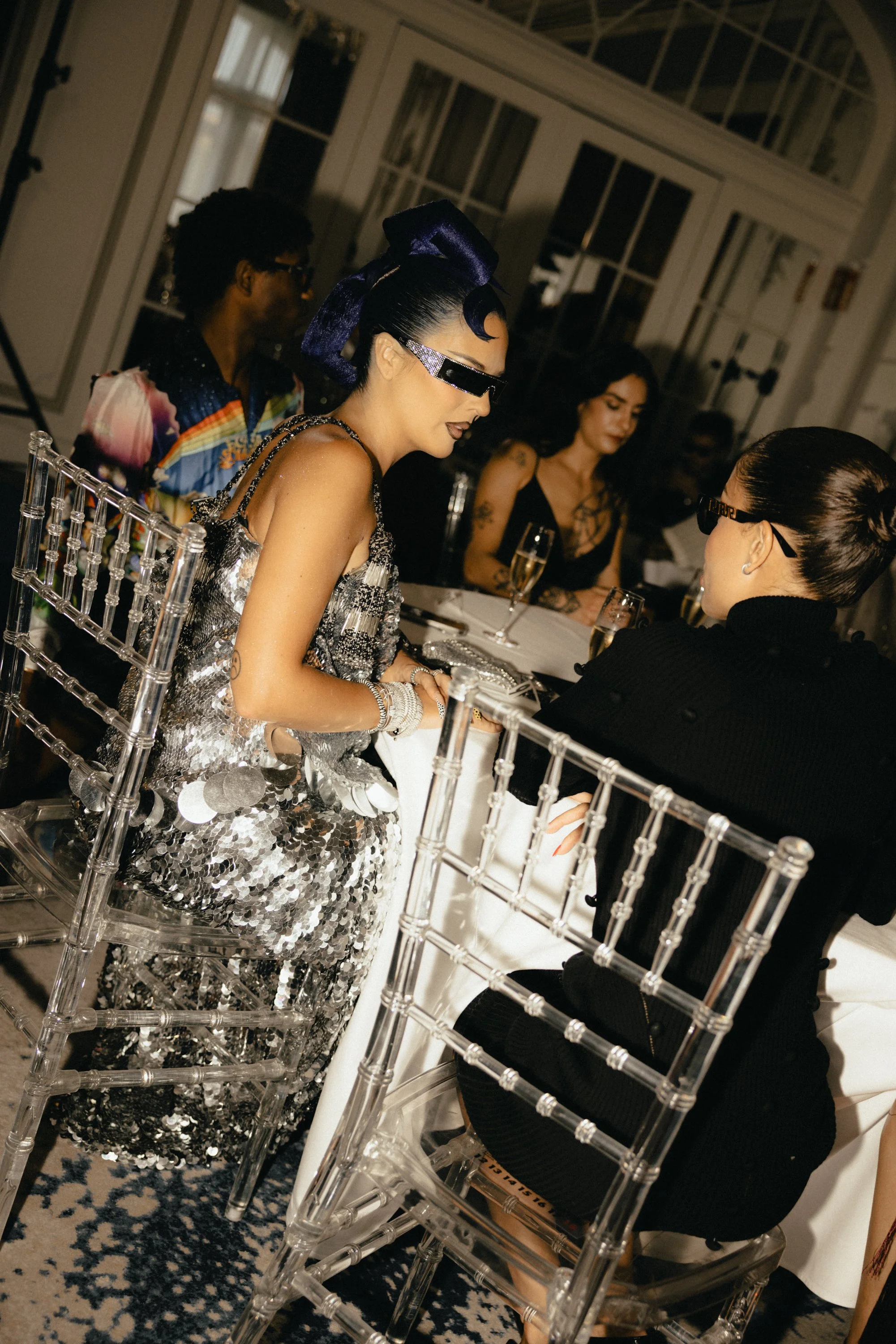 Modelo desfilando en la pasarela de Palomo Spain colección 2025 durante el show en Madrid Fashion Week.