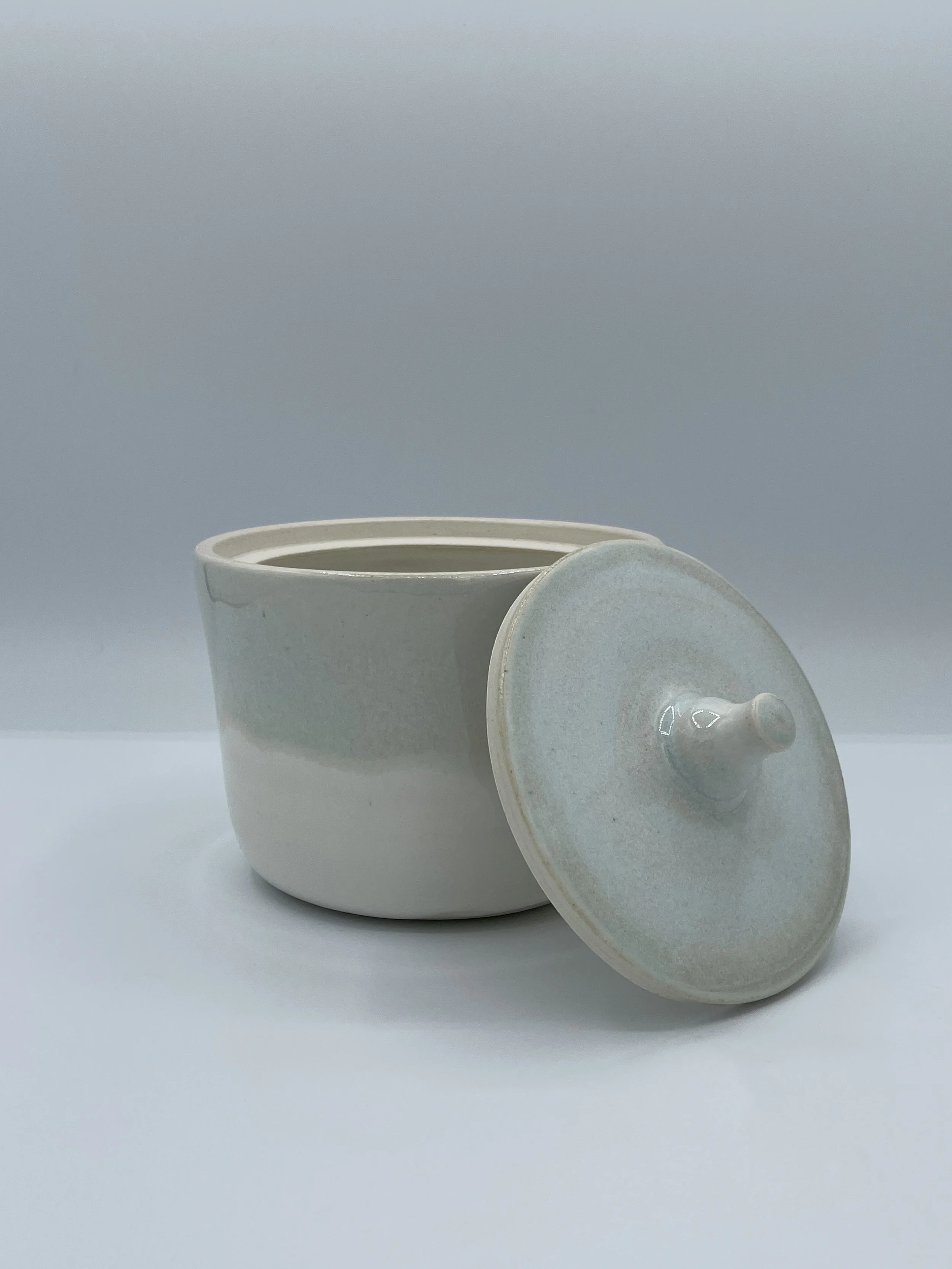 Two Tone Lidded Jar