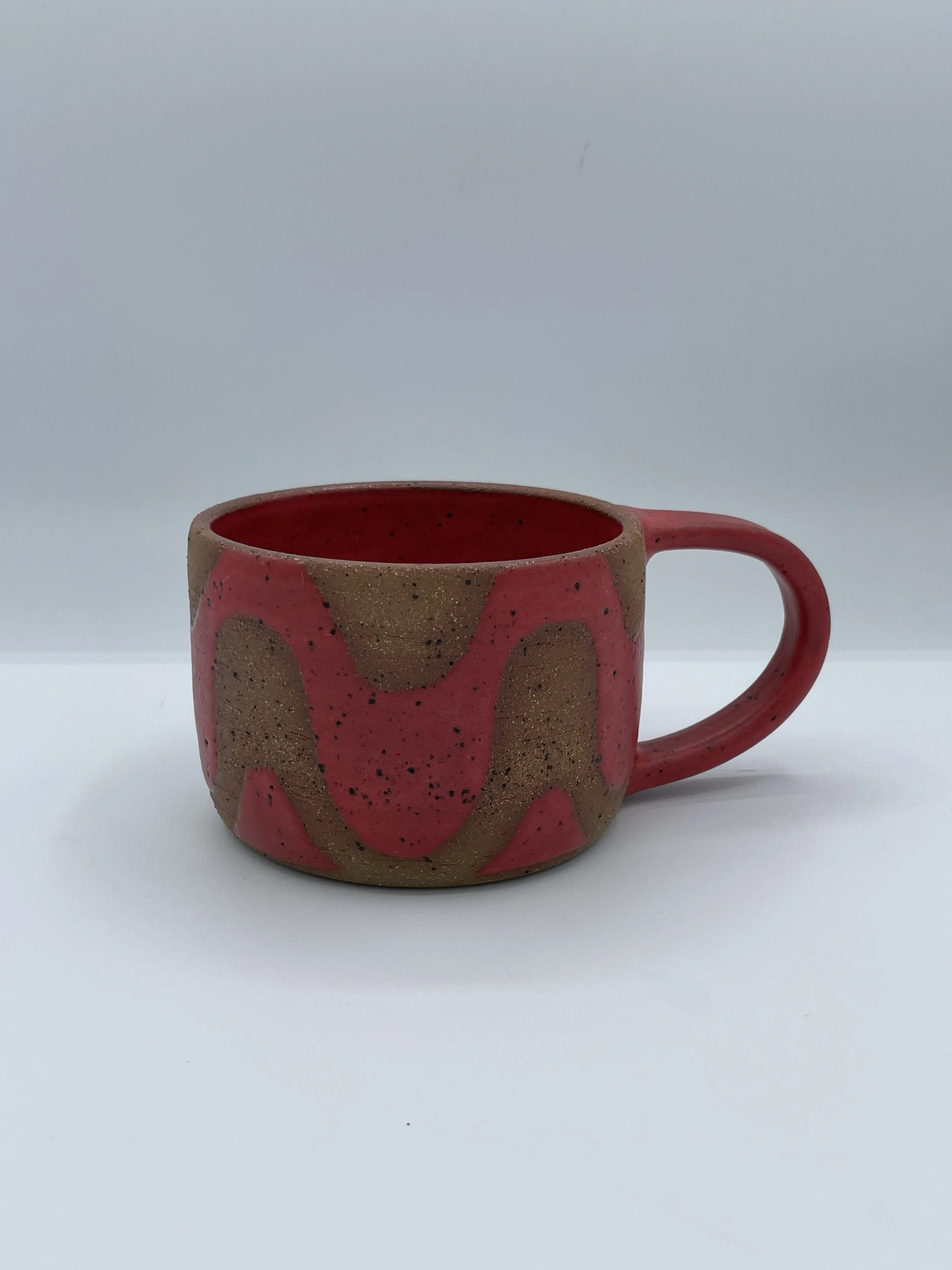 Red Squiggles Mug