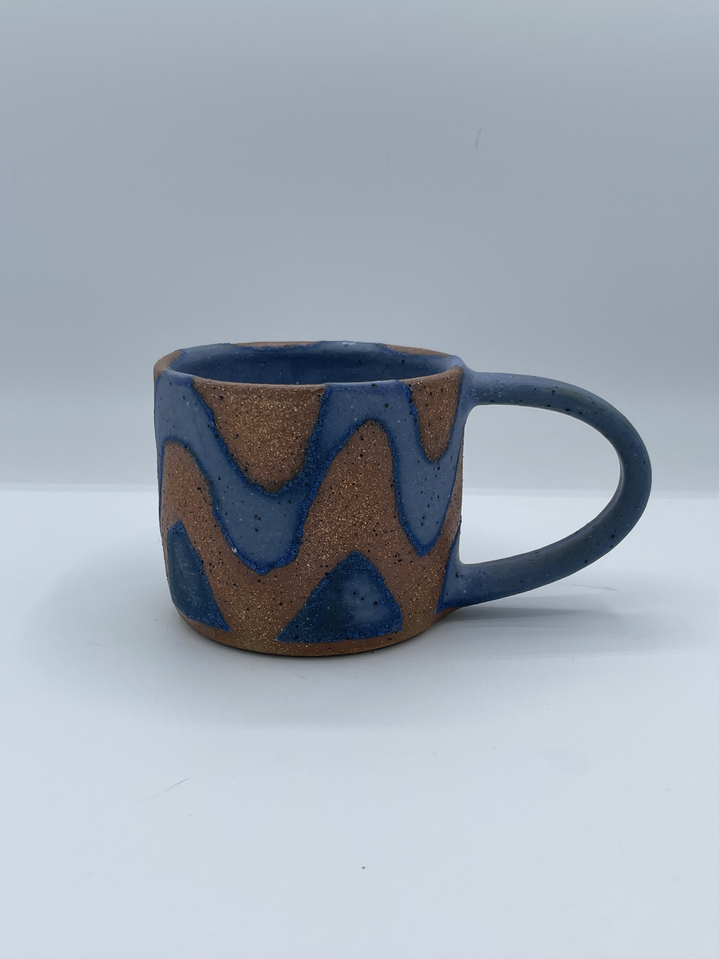 Blue Squiggles Mug