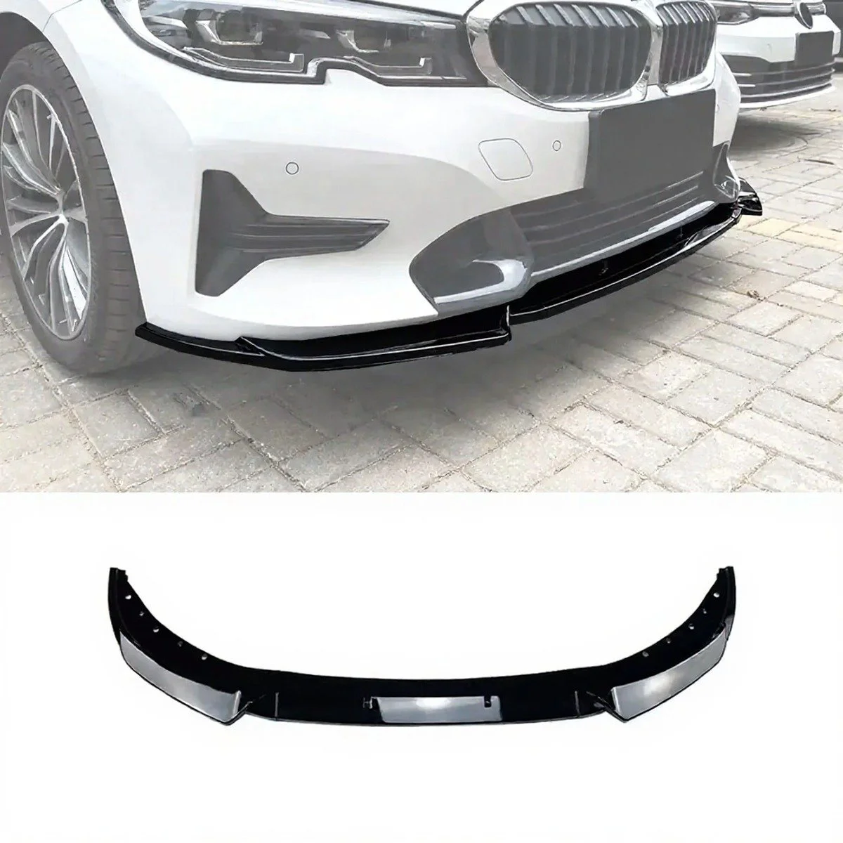 BMW 3 series front splitter standard g20 gloss black 2019-2022 (3).jpg